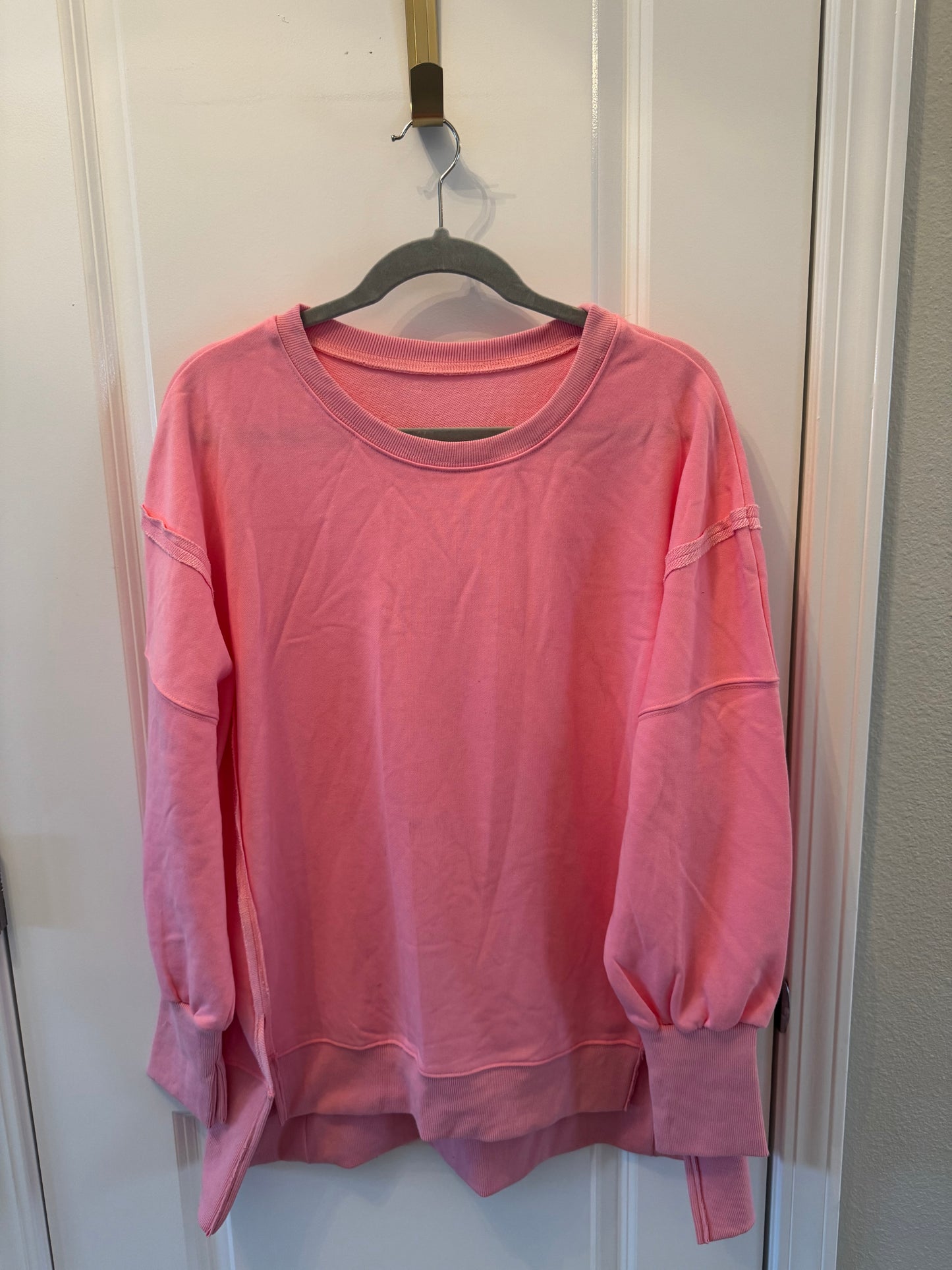 Oversized Sweatshirt Women’s Medium Pink