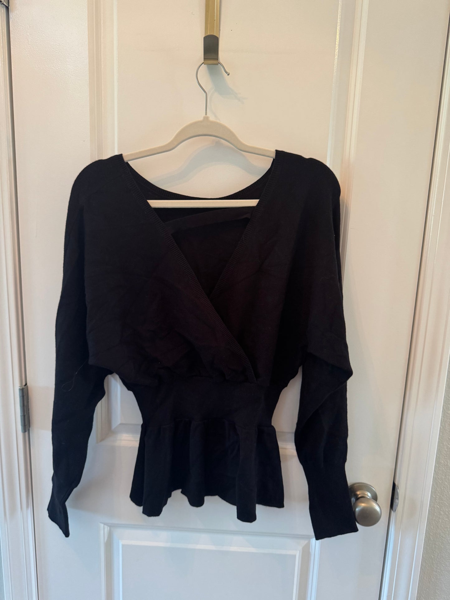 Boheme Peplum Knit Top Women’s Small