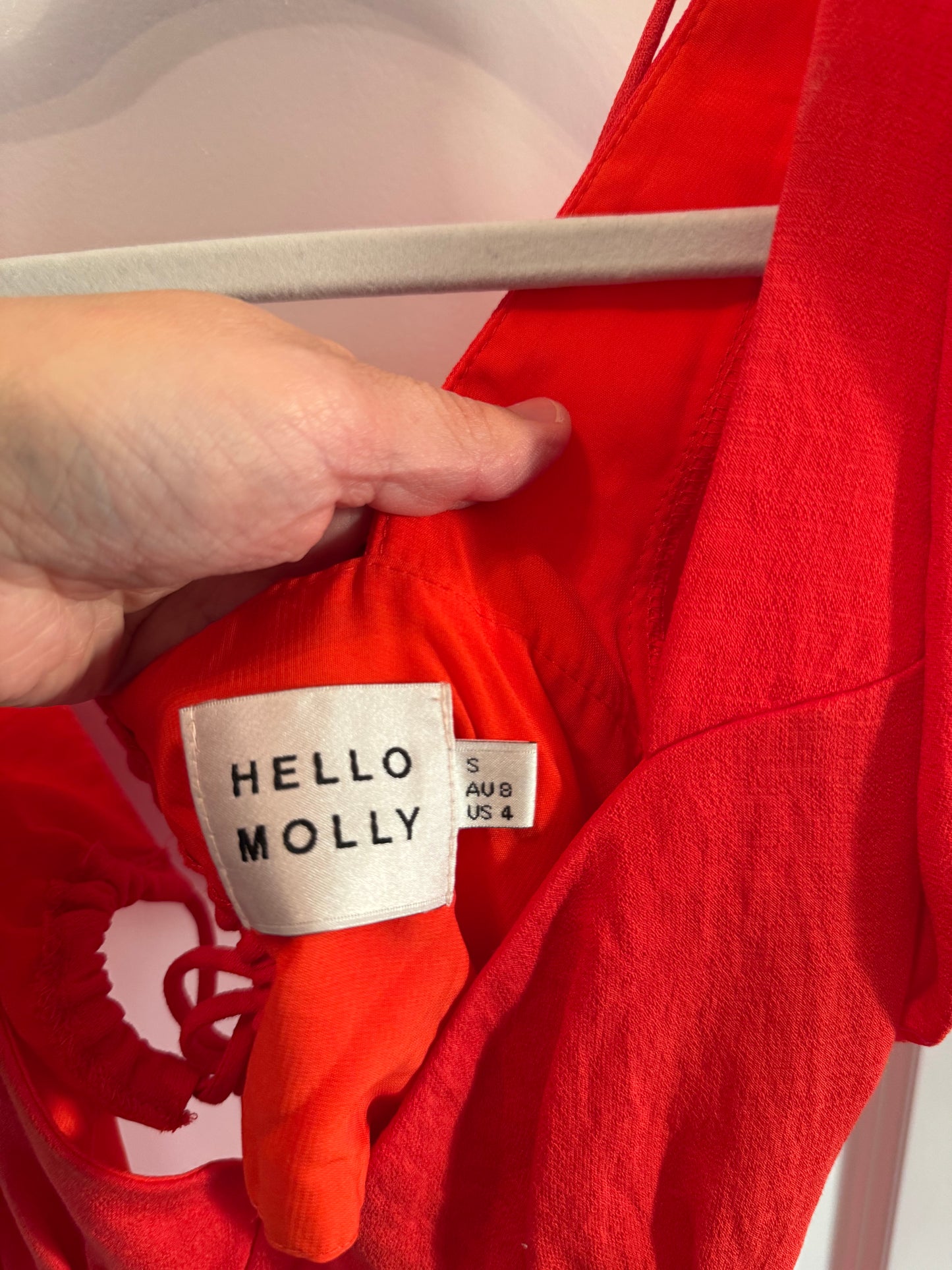 Hello Molly Ms Finesse Dress Women’s Size 4 Red