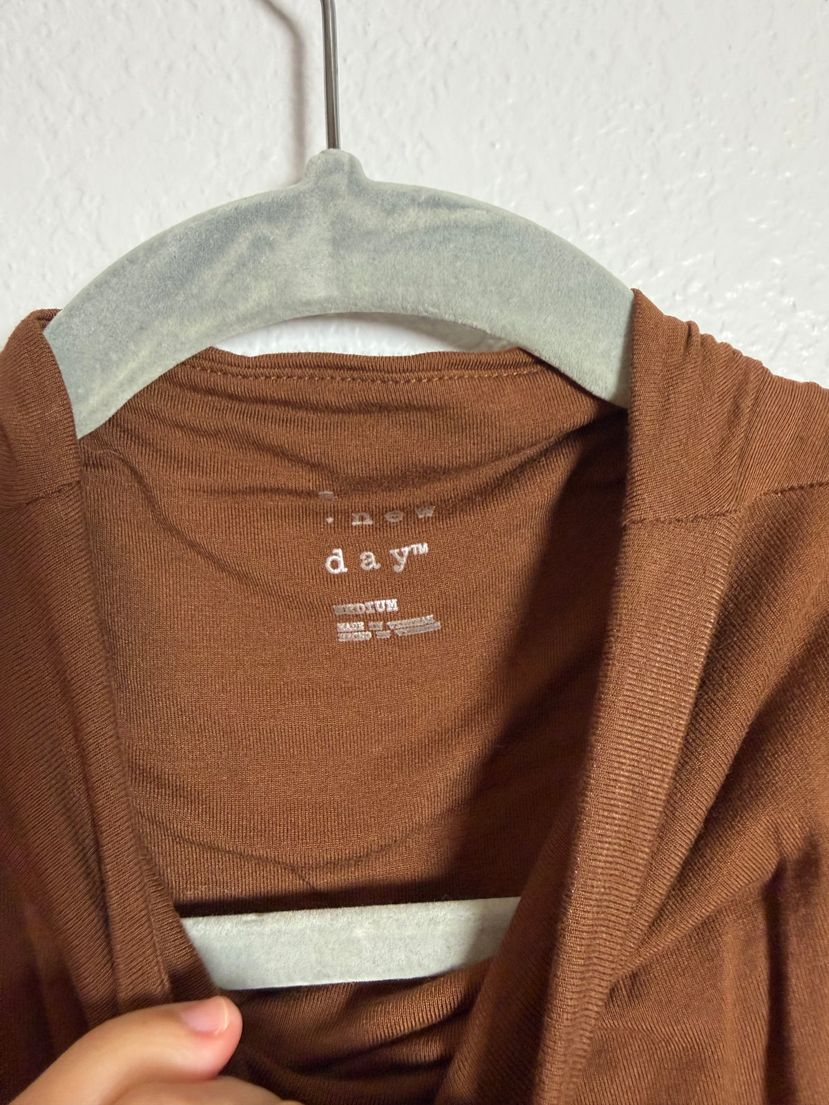 A New Day Brown Tank Size Medium