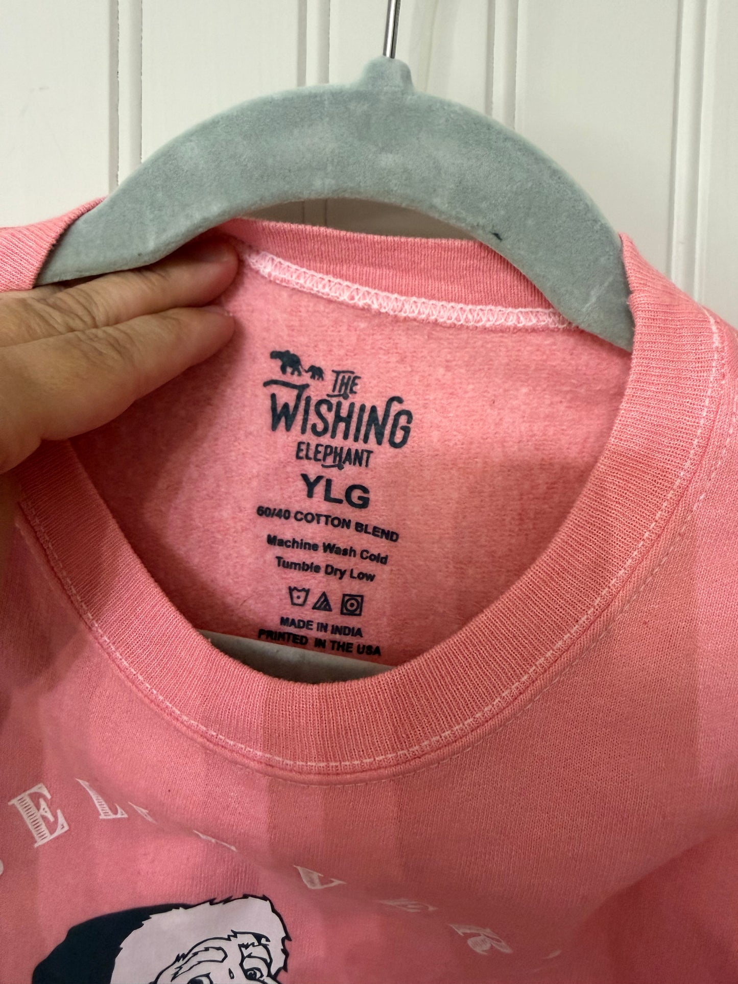 Santa Believer’s Club Sweatshirt Girl’s Large Pink