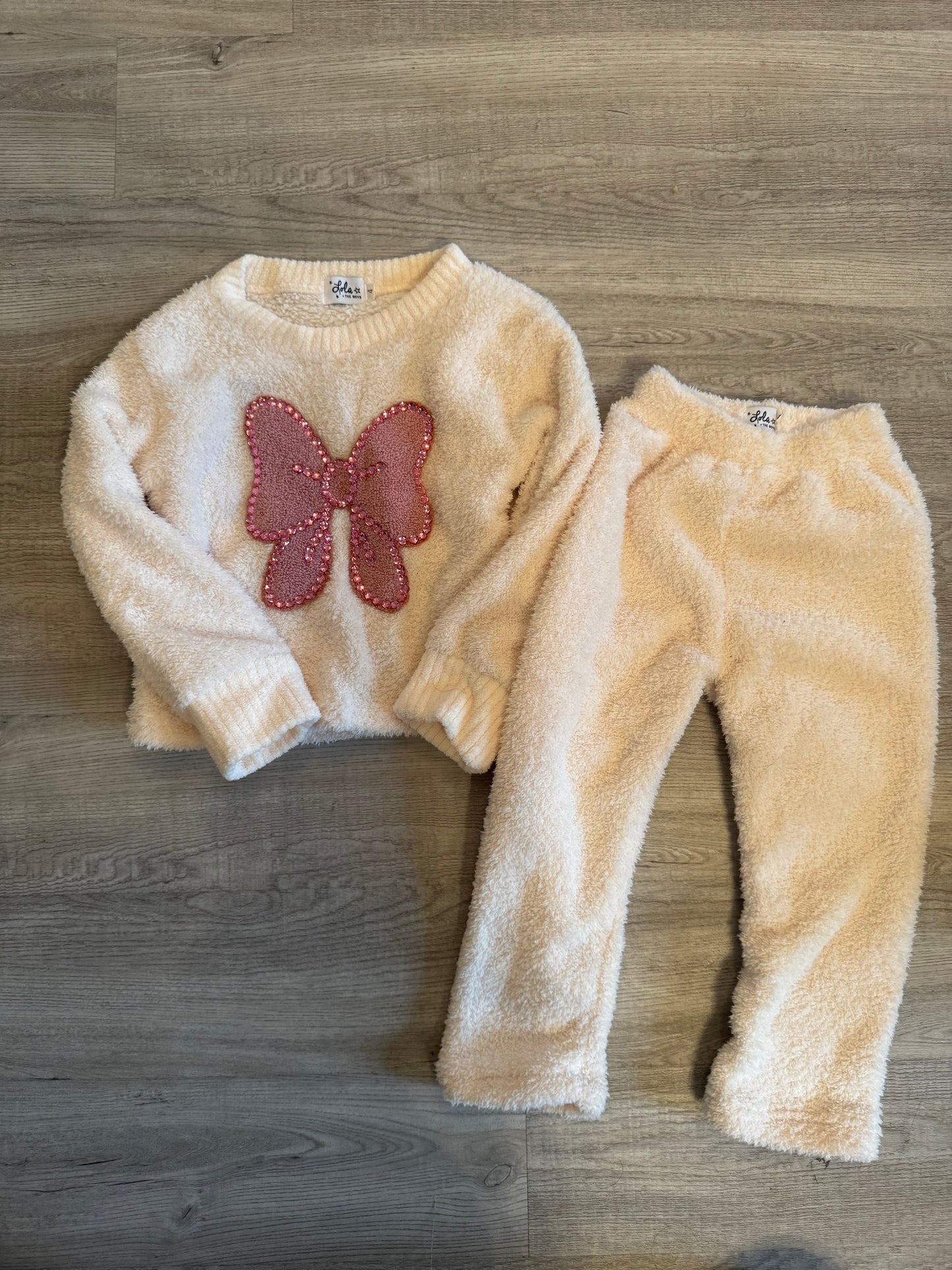 Lola + The Boys Bow Matching Set Toddler Size 4 years