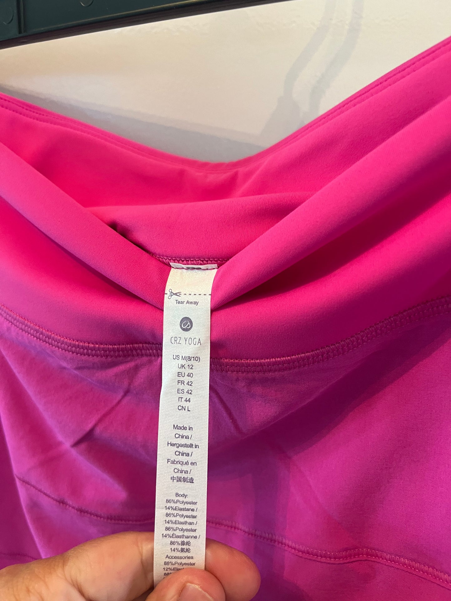 Crazy Yoga Active Skirt Women’s Size Medium 8-10 Magenta