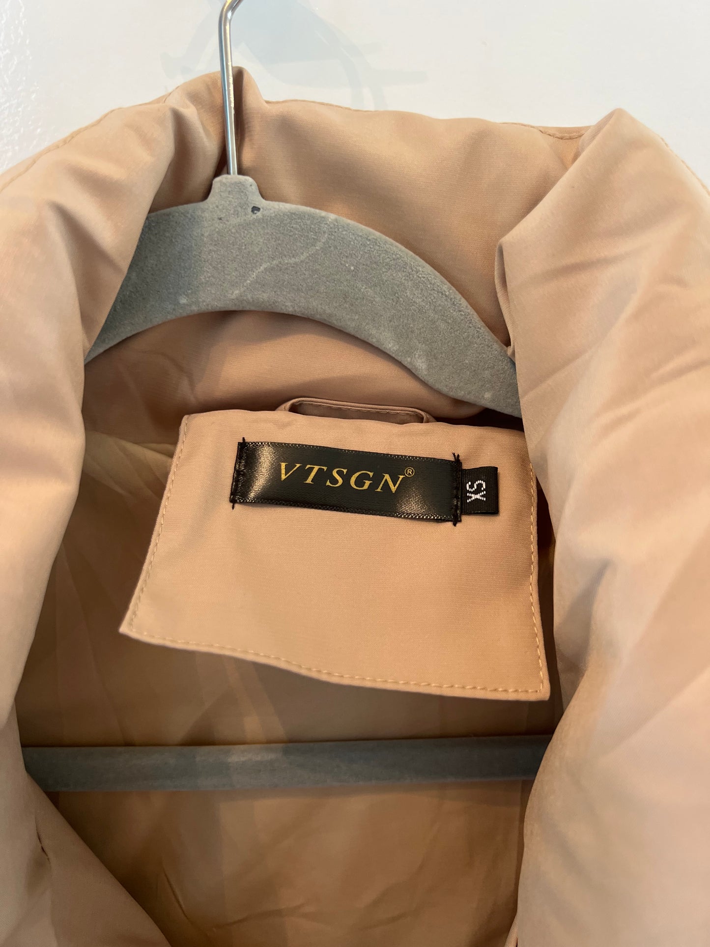 Oversized Puffer Coat Women’s Size XS Tan