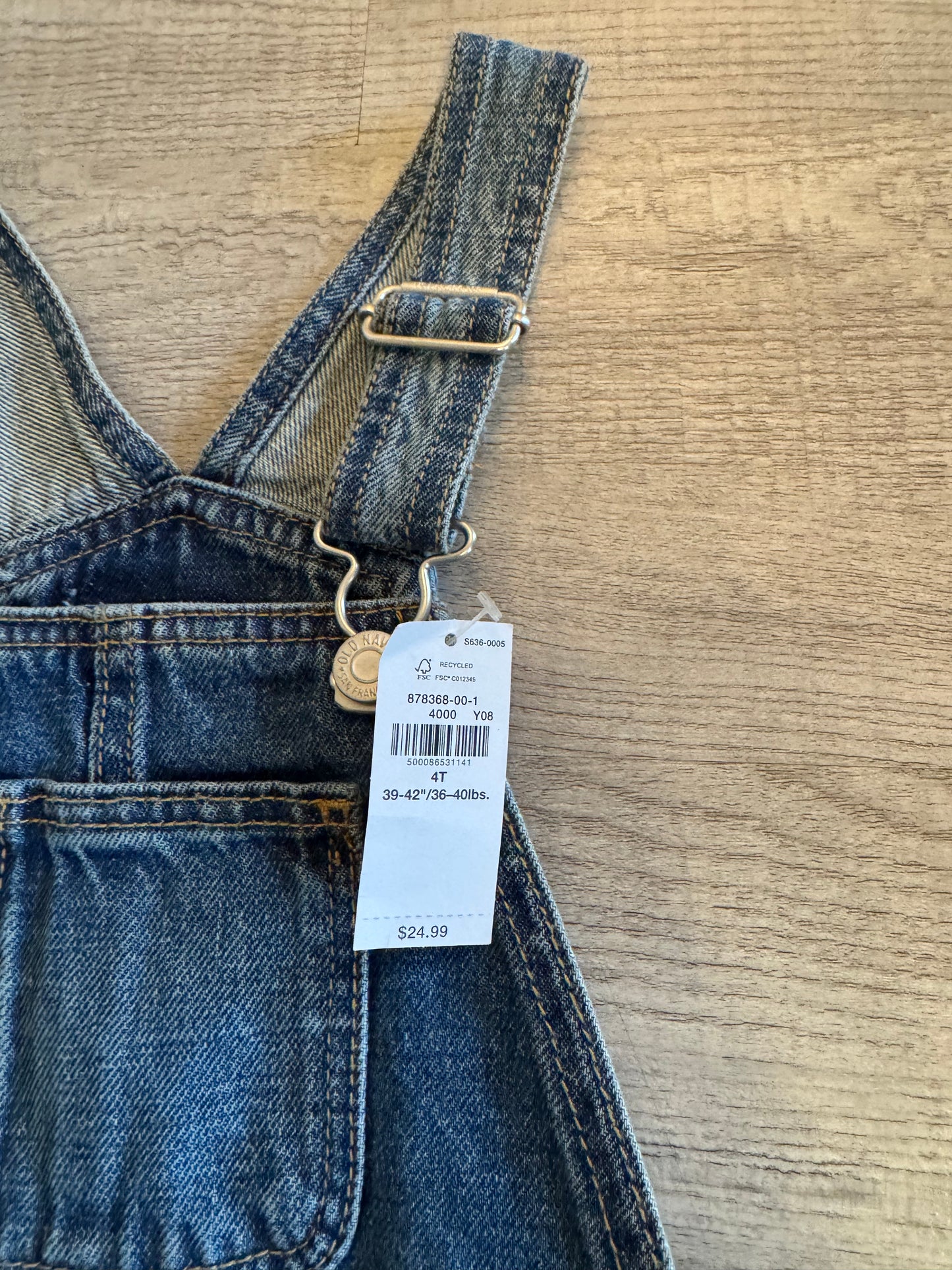 Old Navy Jean Overalls Size 4 Years