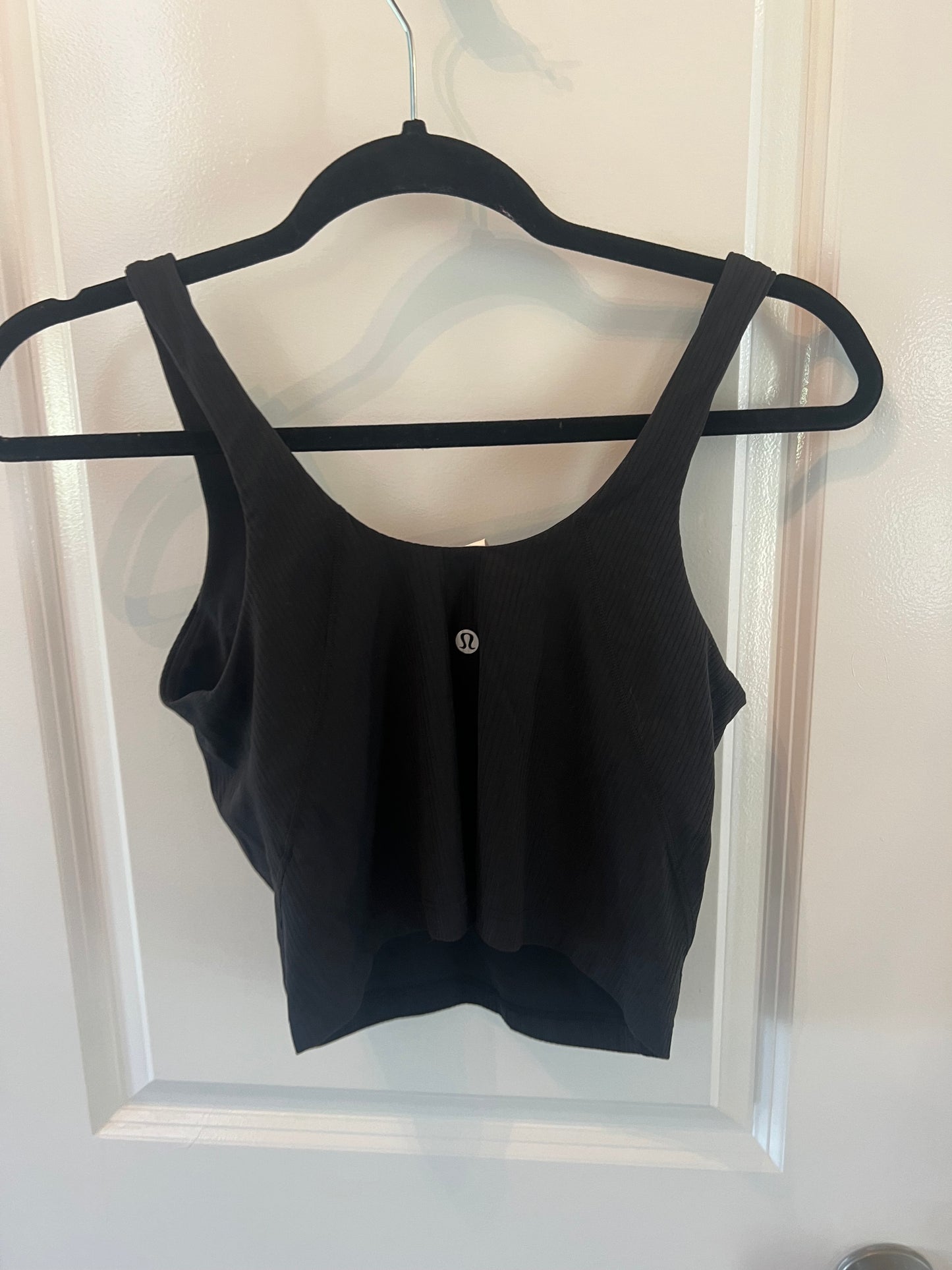 Lululemon Black Tank Size 8- Built in bra
