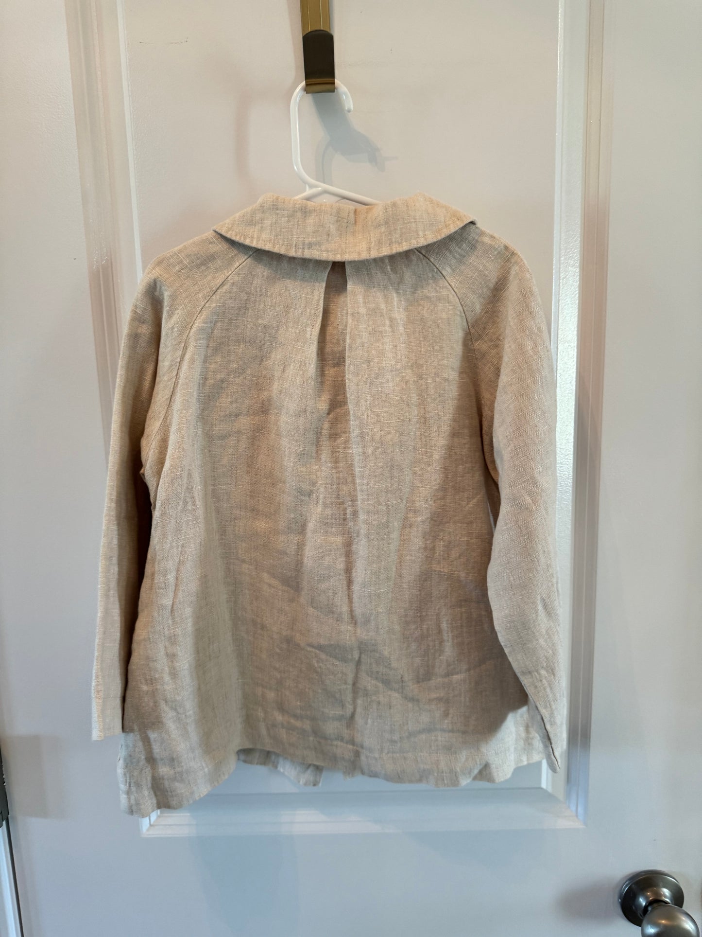 Zara Light Jacket w Collar Girl’s Size 4-5 Years Tan