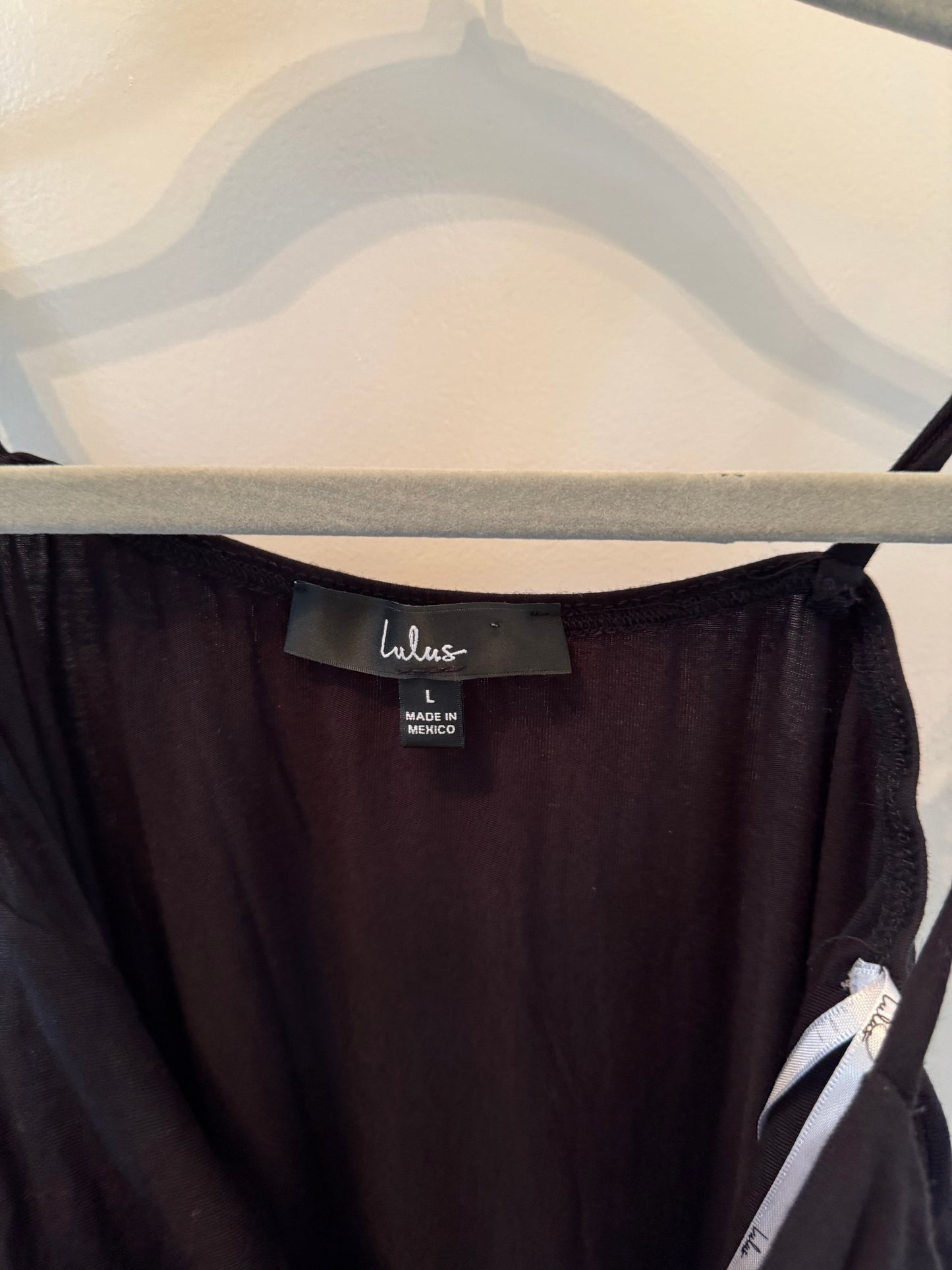 Lulu’s Midi Dress Women’s Large Black