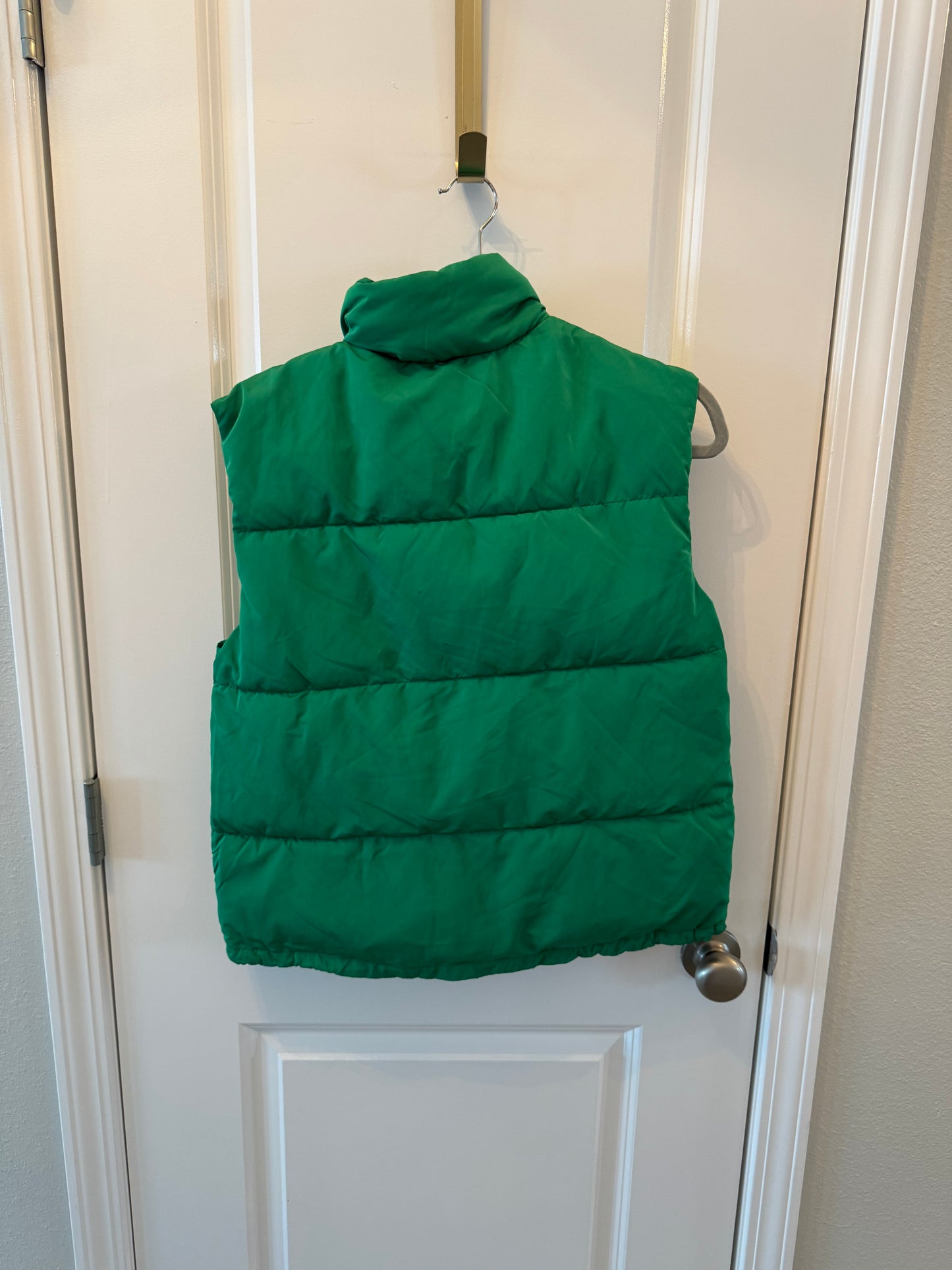 Women’s Green Puffer Vest Size Small