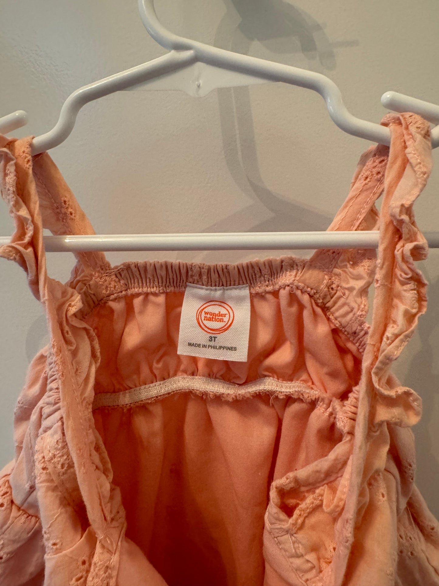 Eyelet Dress Toddler Girl Size 3T Pink