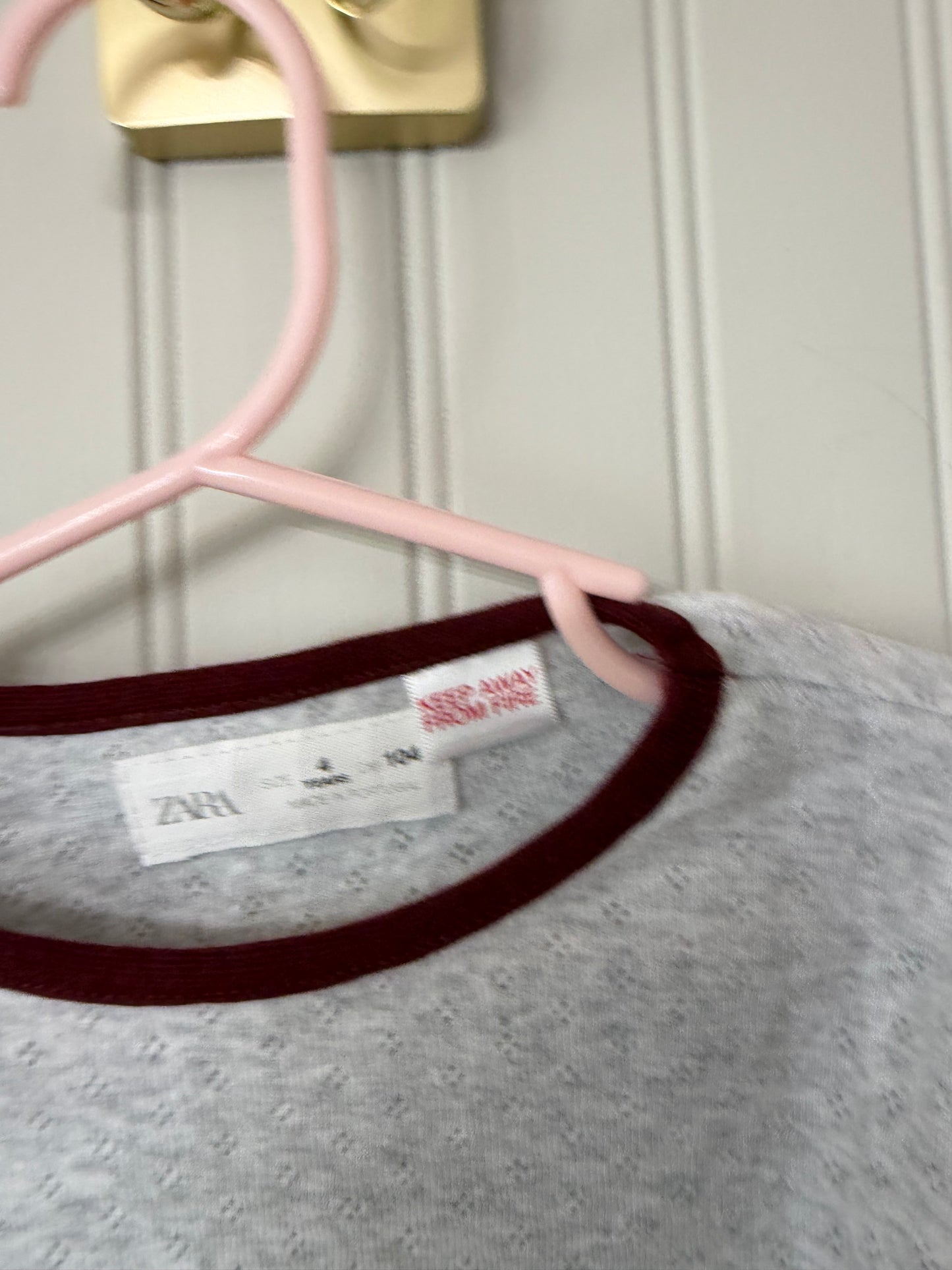 Zara Gray Top Size 4Y
