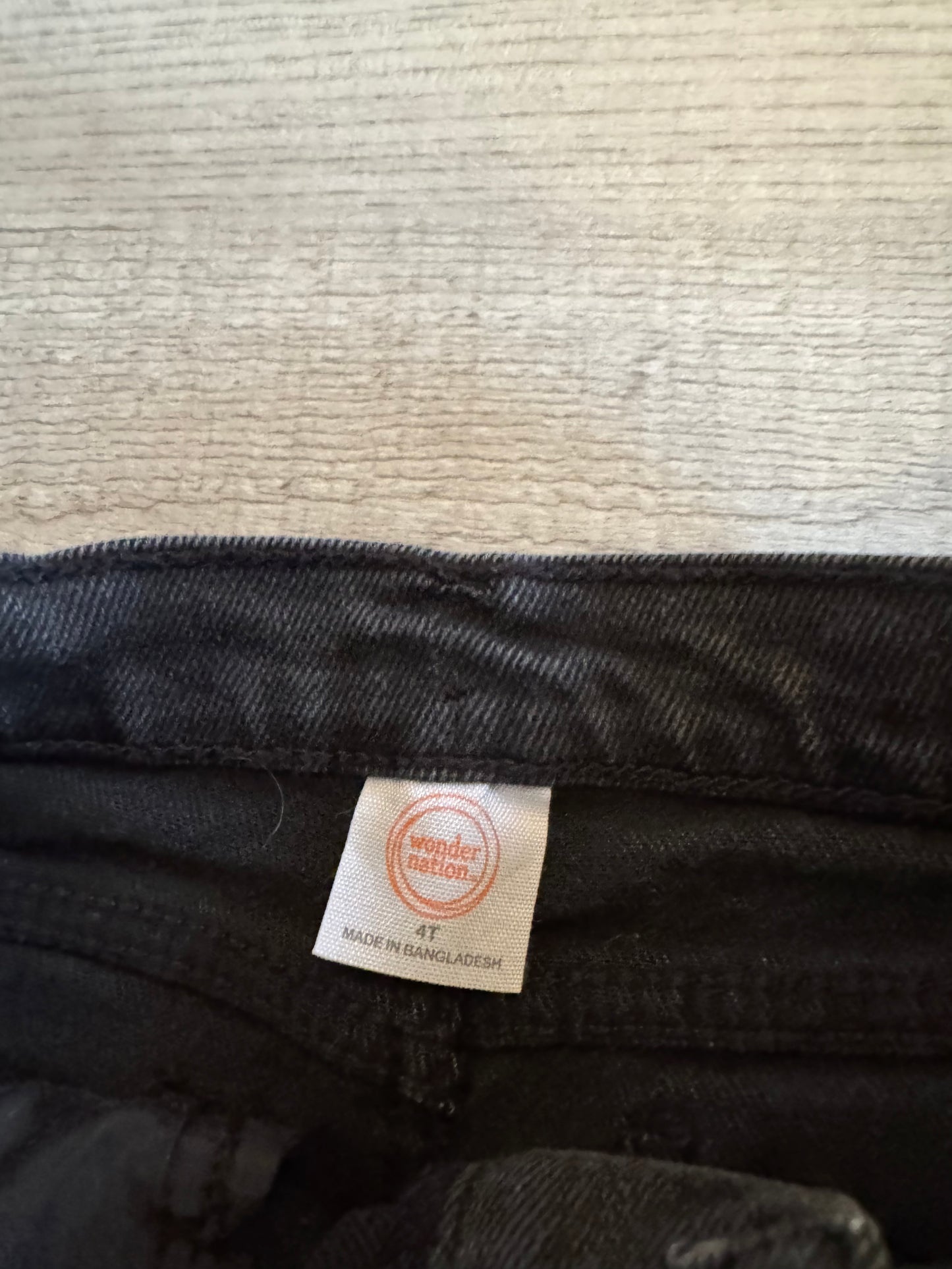 Toddler Black Jeans Size 4 Years