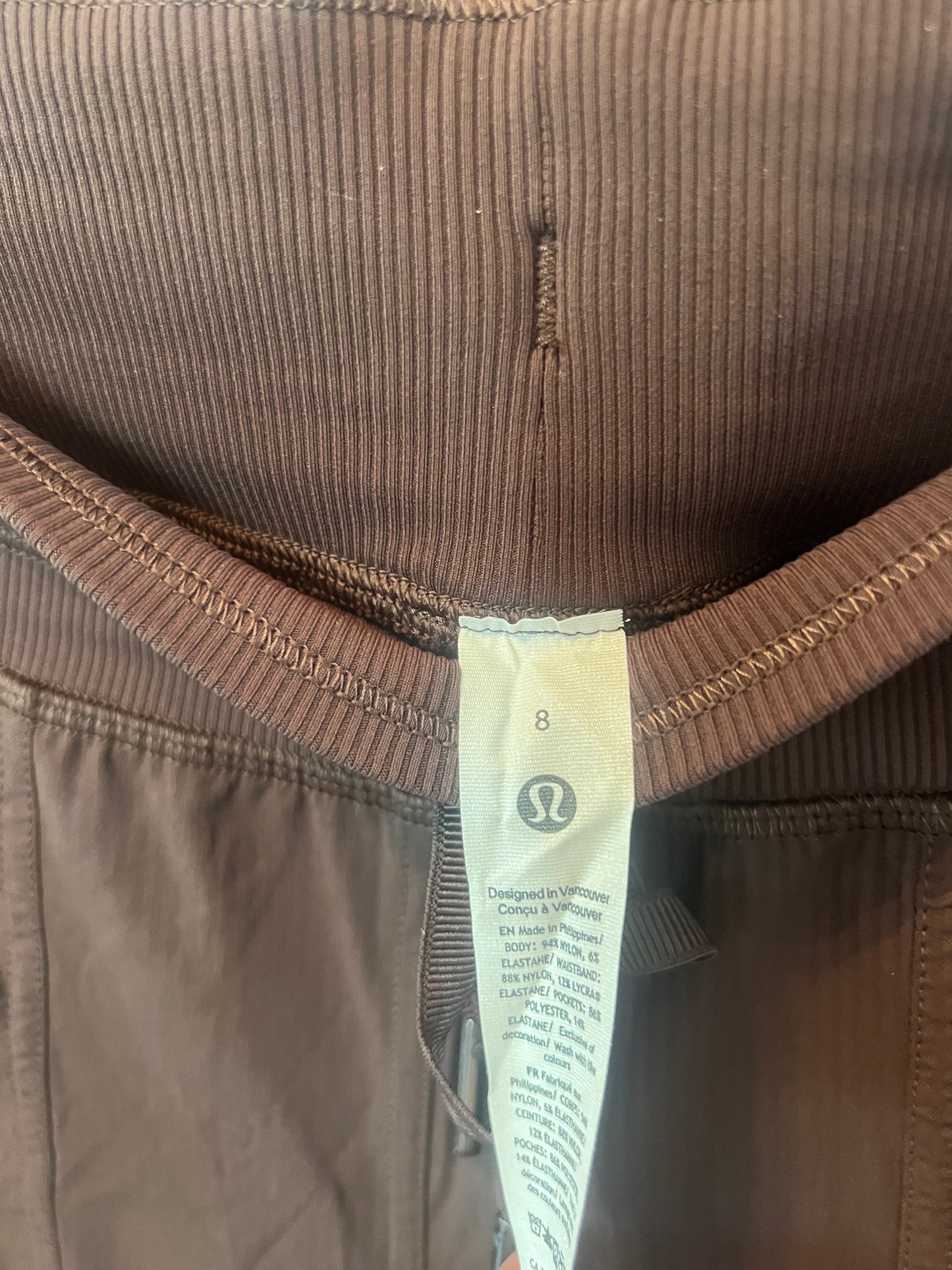 Lululemon Drawstring Joggers Women’s Size 8 (Medium) Brown