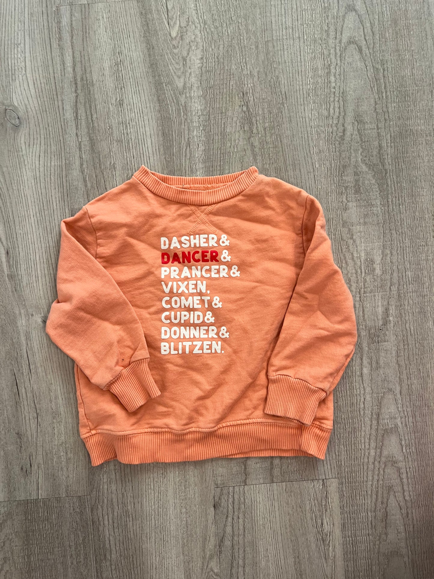 Baby Girl Sweatshirt Size 18M Orange