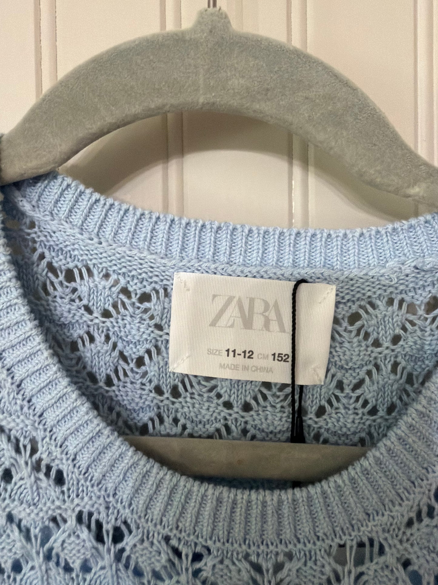Zara Open Knit Dress Girl’s Size 11-12 NWT