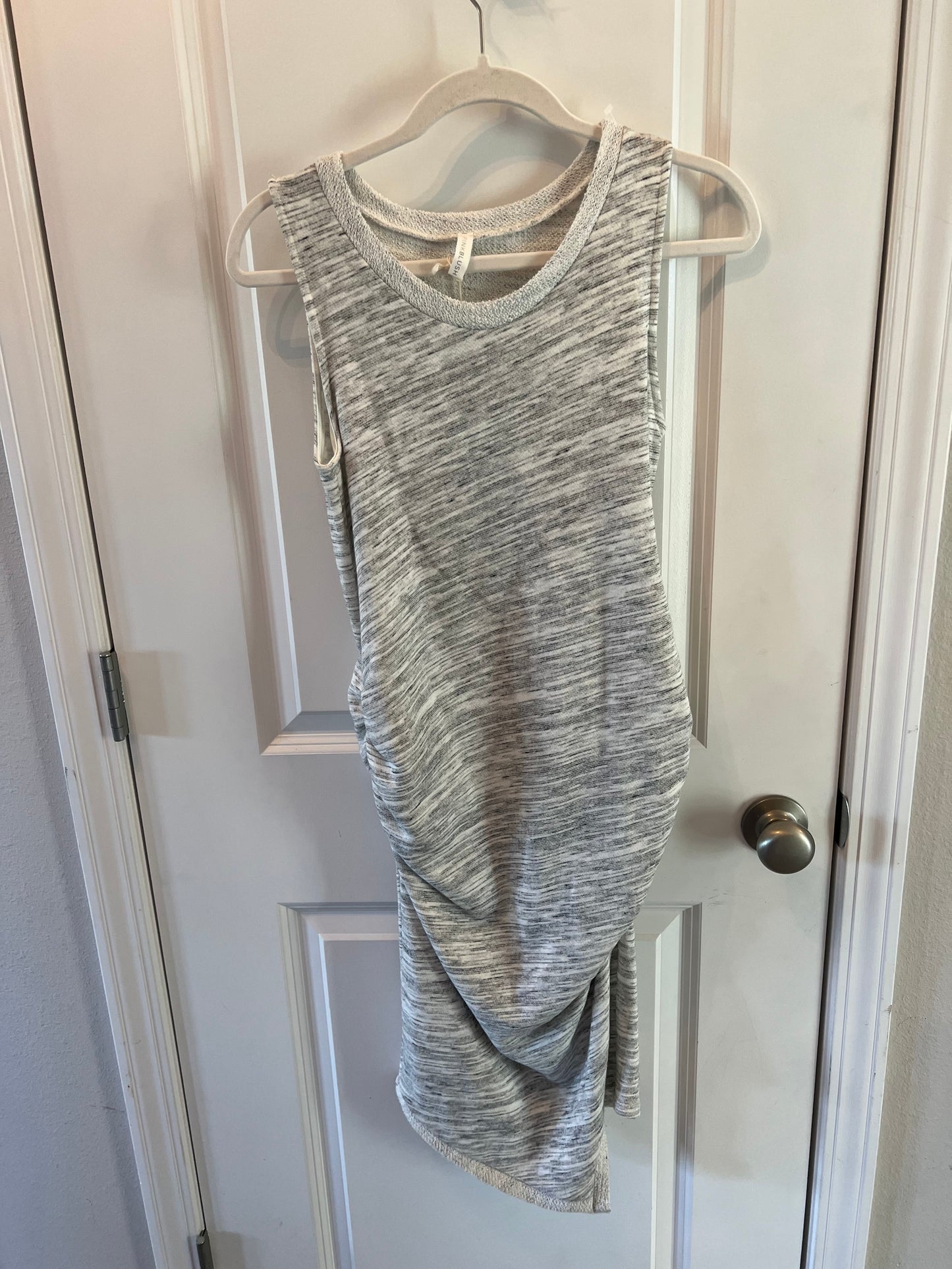 Pink Blush Sleeveless Dress Women’s Size Small 4-6 Heather Gray