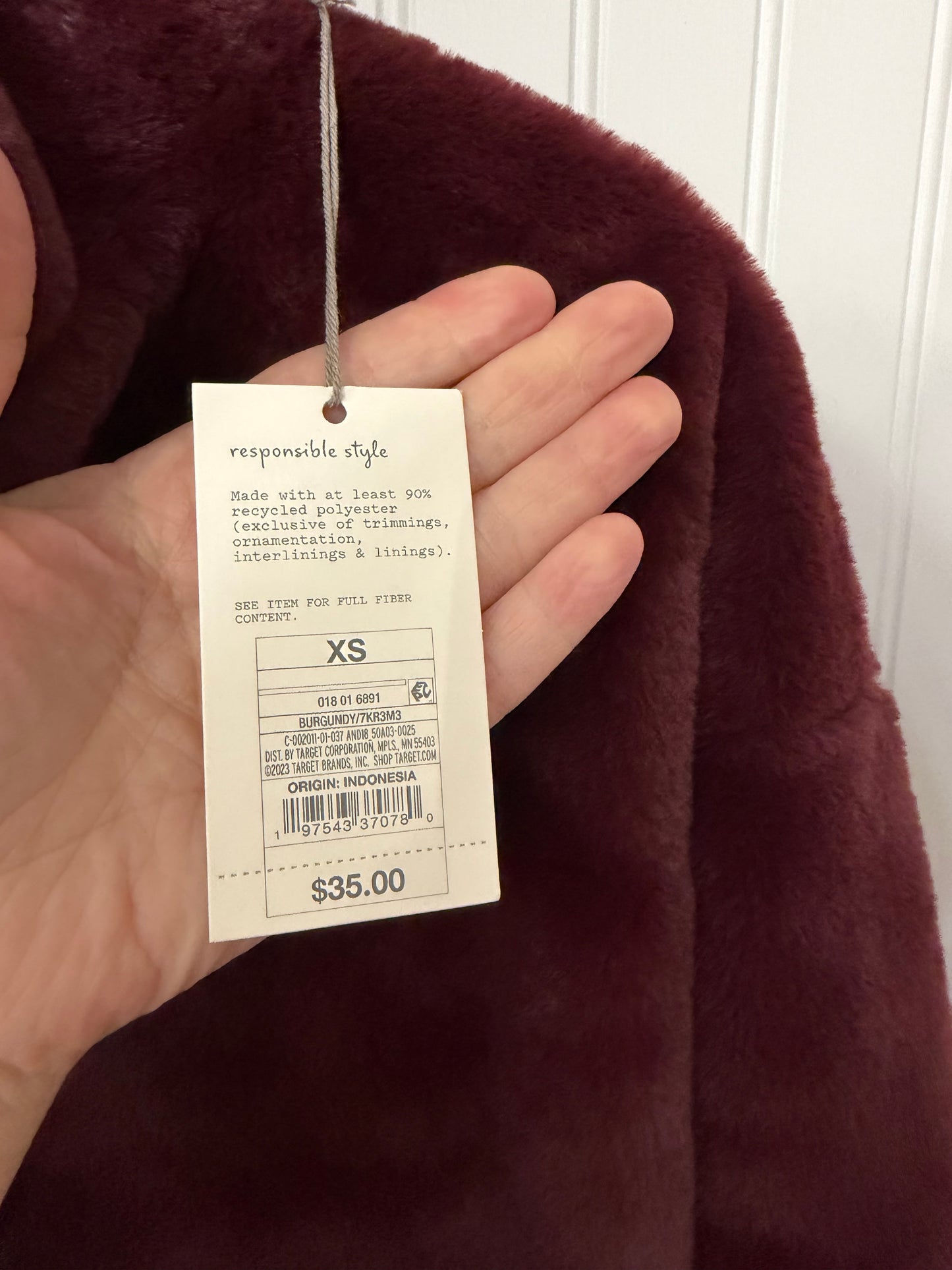 A New Day Quarter Zip Women’s XS Burgundy NWT