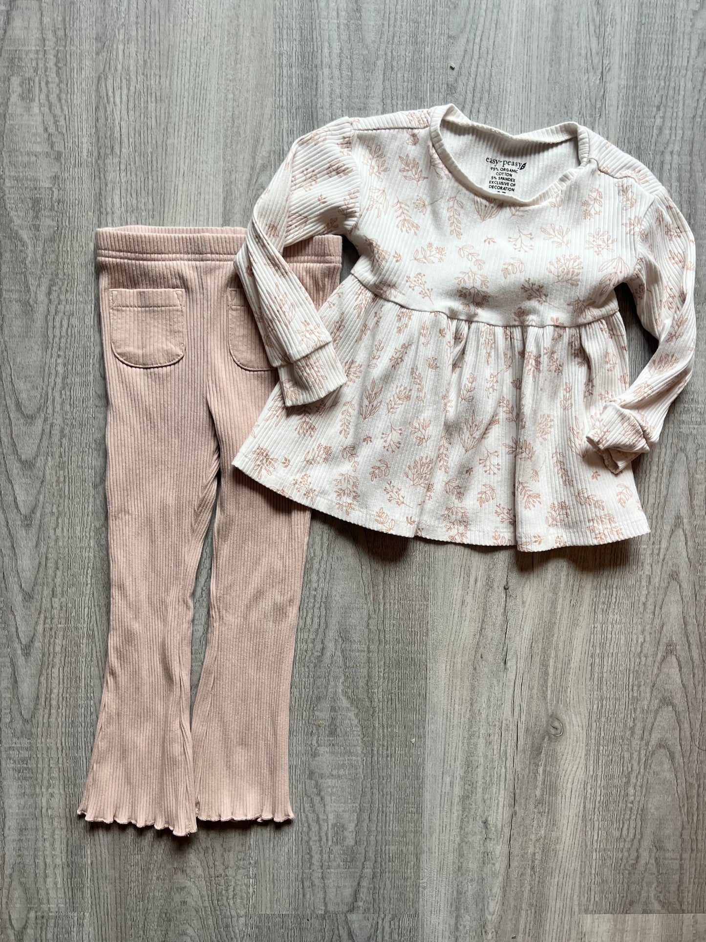 Floral Matching Set Toddler Girl Size 2-3 Years