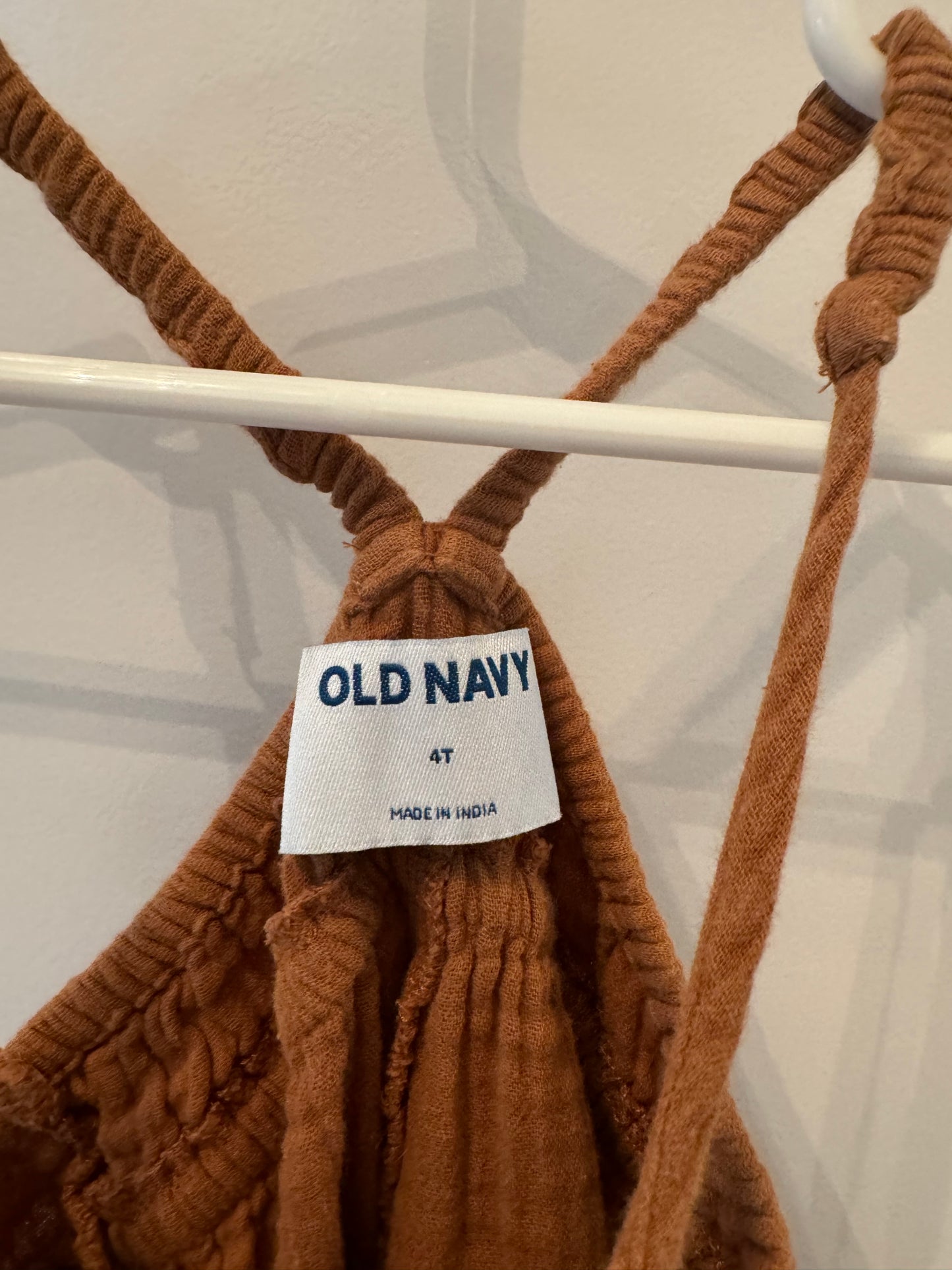 Old Navy Knit Romper Toddler Girl Size 4T Brown