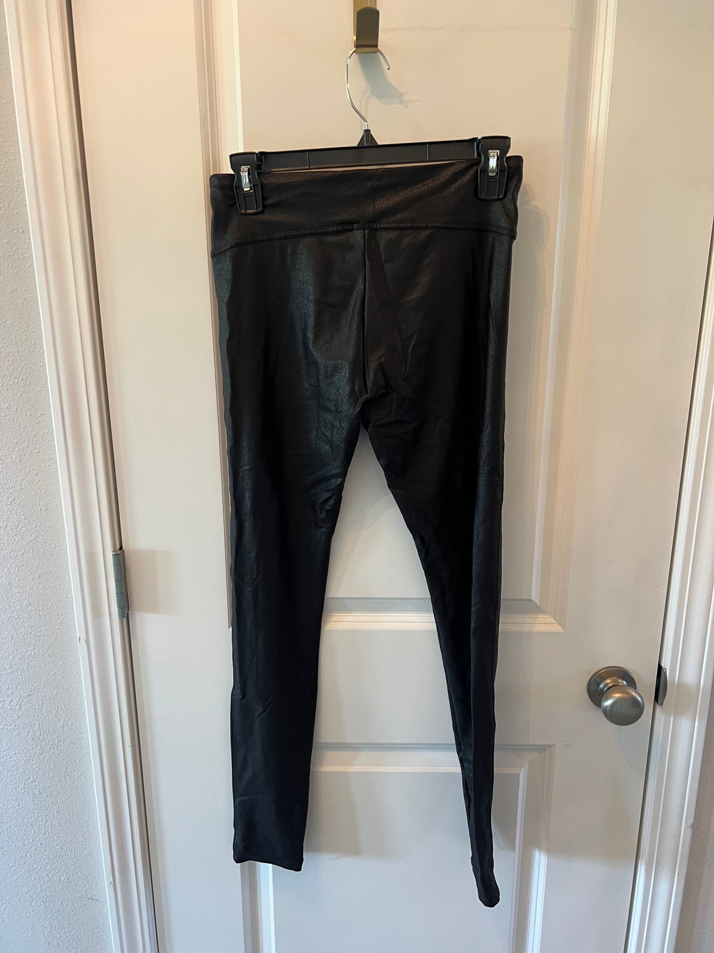 High Rise Faux Leather Leggings Women’s Size Large Black