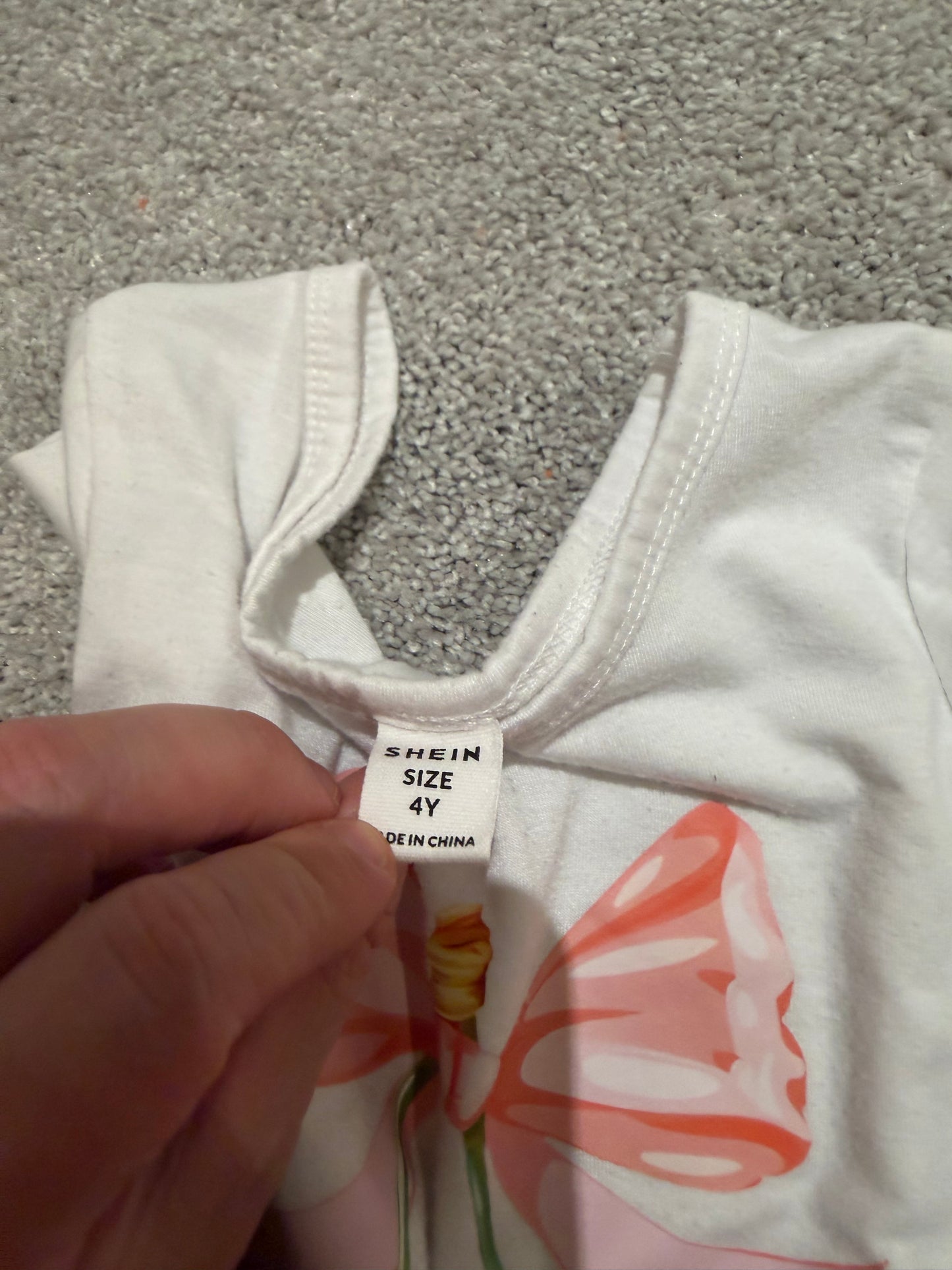 Cherry Top & Shorts Outfit Toddler Size 4 Years