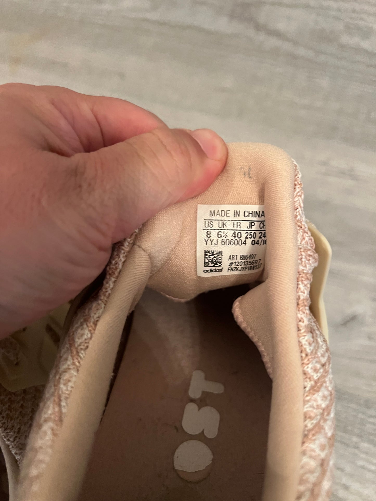 Adidas Ultra Boost 4.0 Women’s Size 8 Ash Pearl Pink