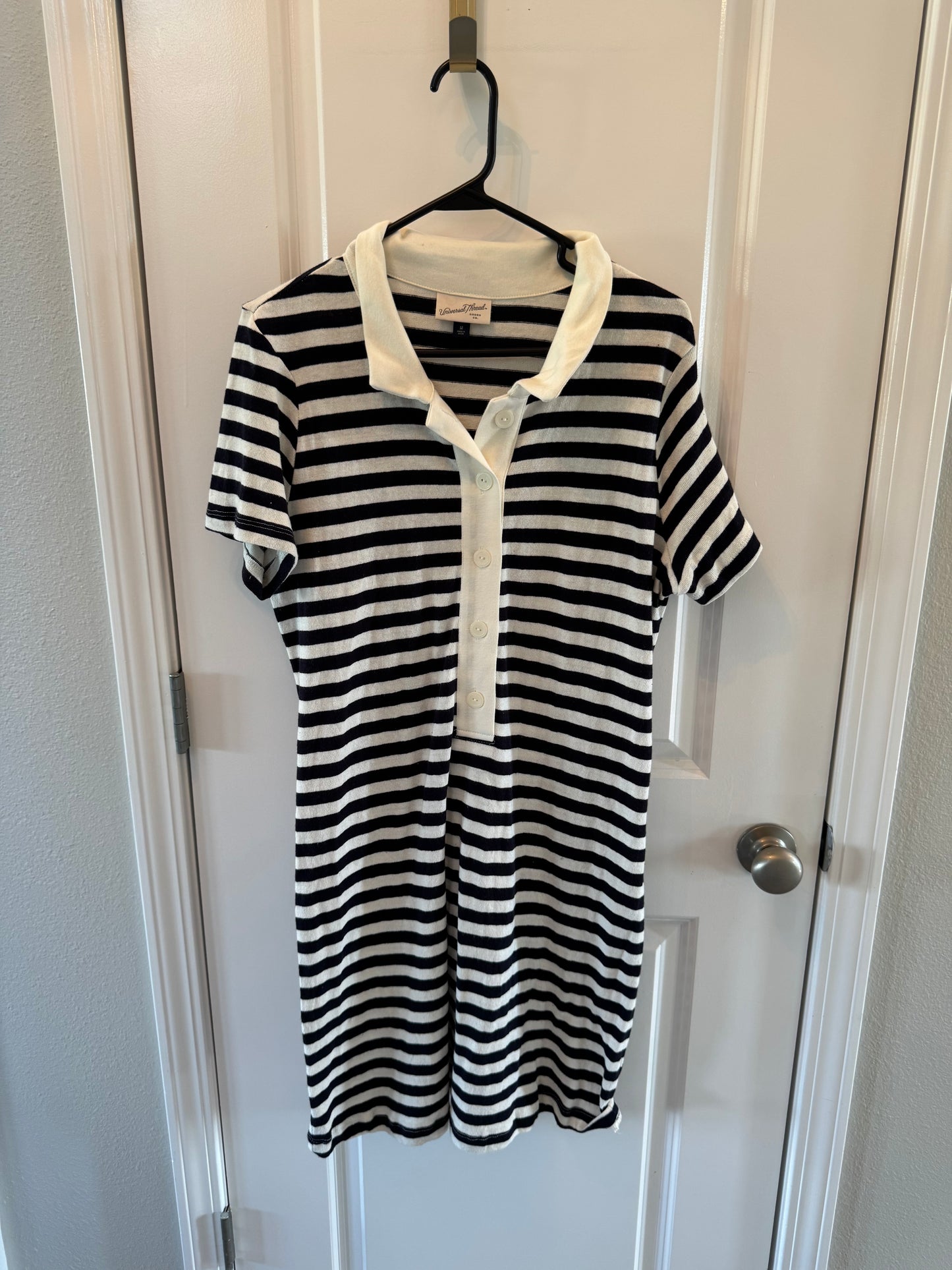 Universal Thread Stripe Knit Mini Shirt Dress Women’s Medium