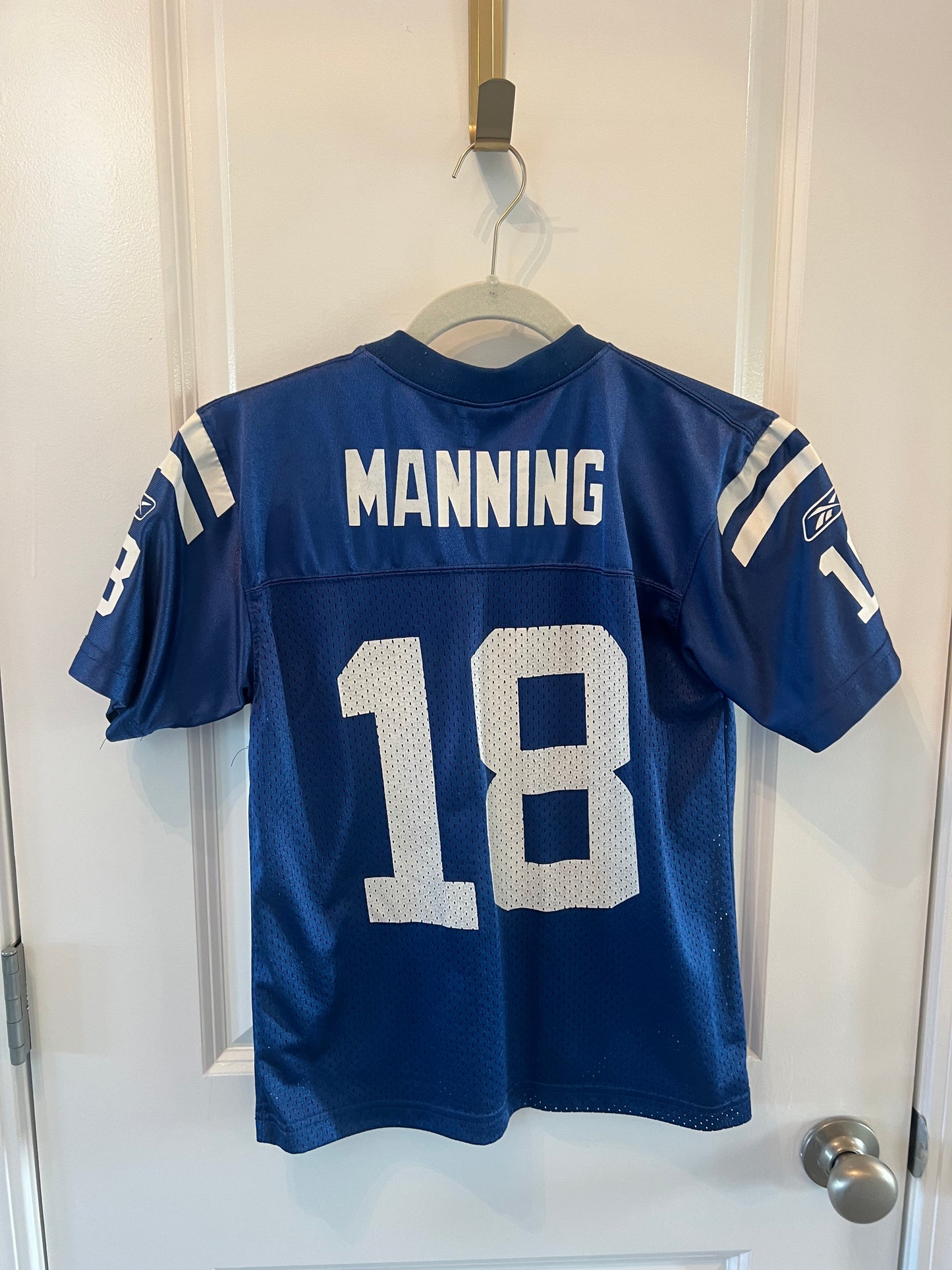 Peyton Manning NFL Indianapolis Colts Jersey Youth Boy’s Size Medium Blue