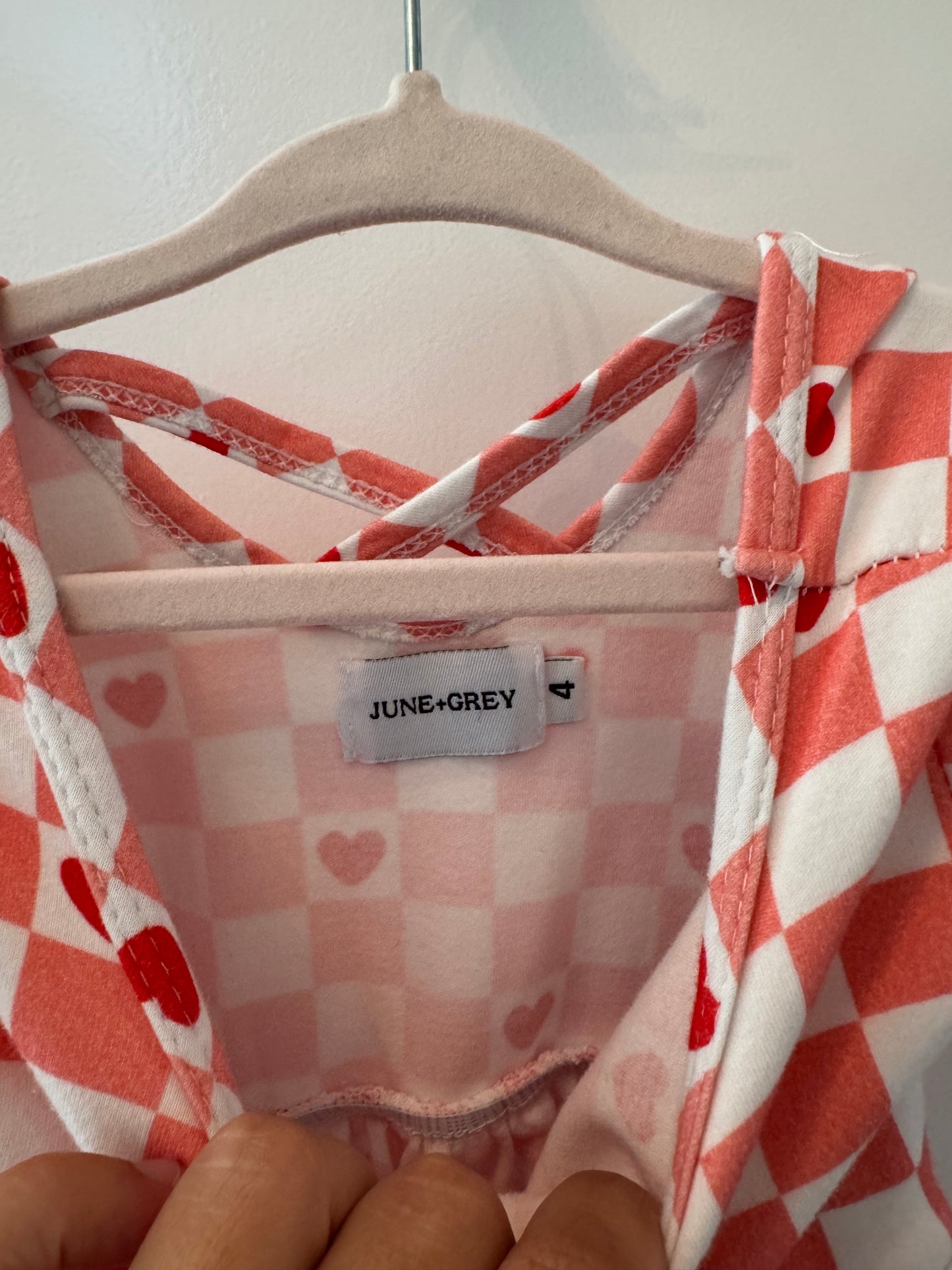 June & Grey Dress Toddler Size 4