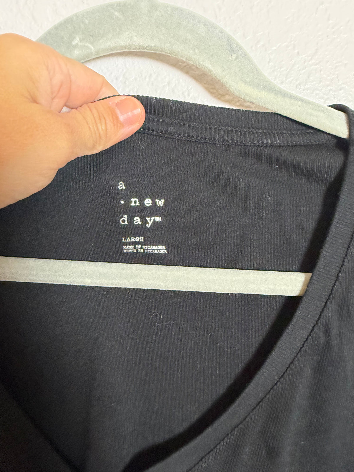 A new day black womens top Size Large