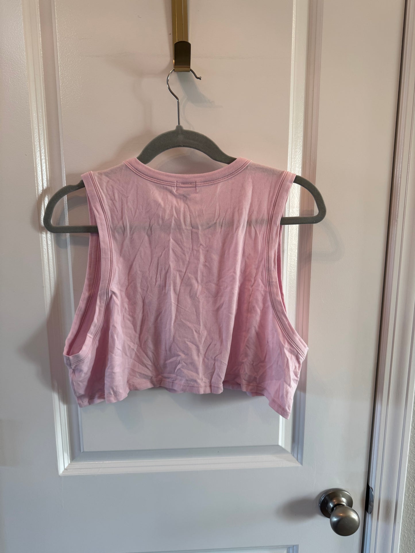 Skims Modal Cropped Tank Women’s Medium Pink NWT