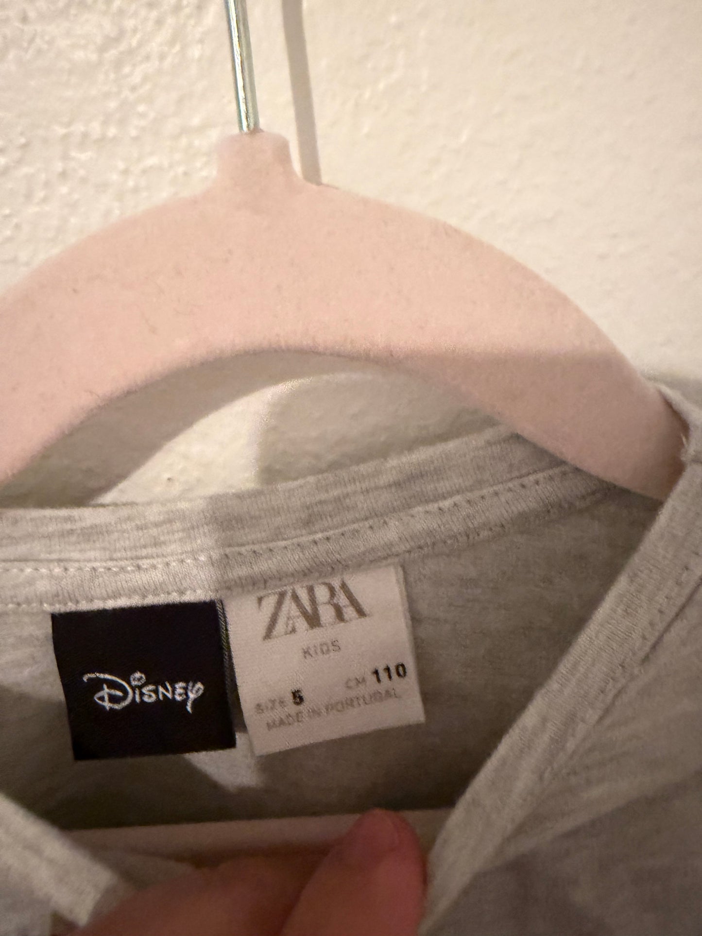 Zara x Disney Mickey Mouse Top Girl’s Size 5 Gray