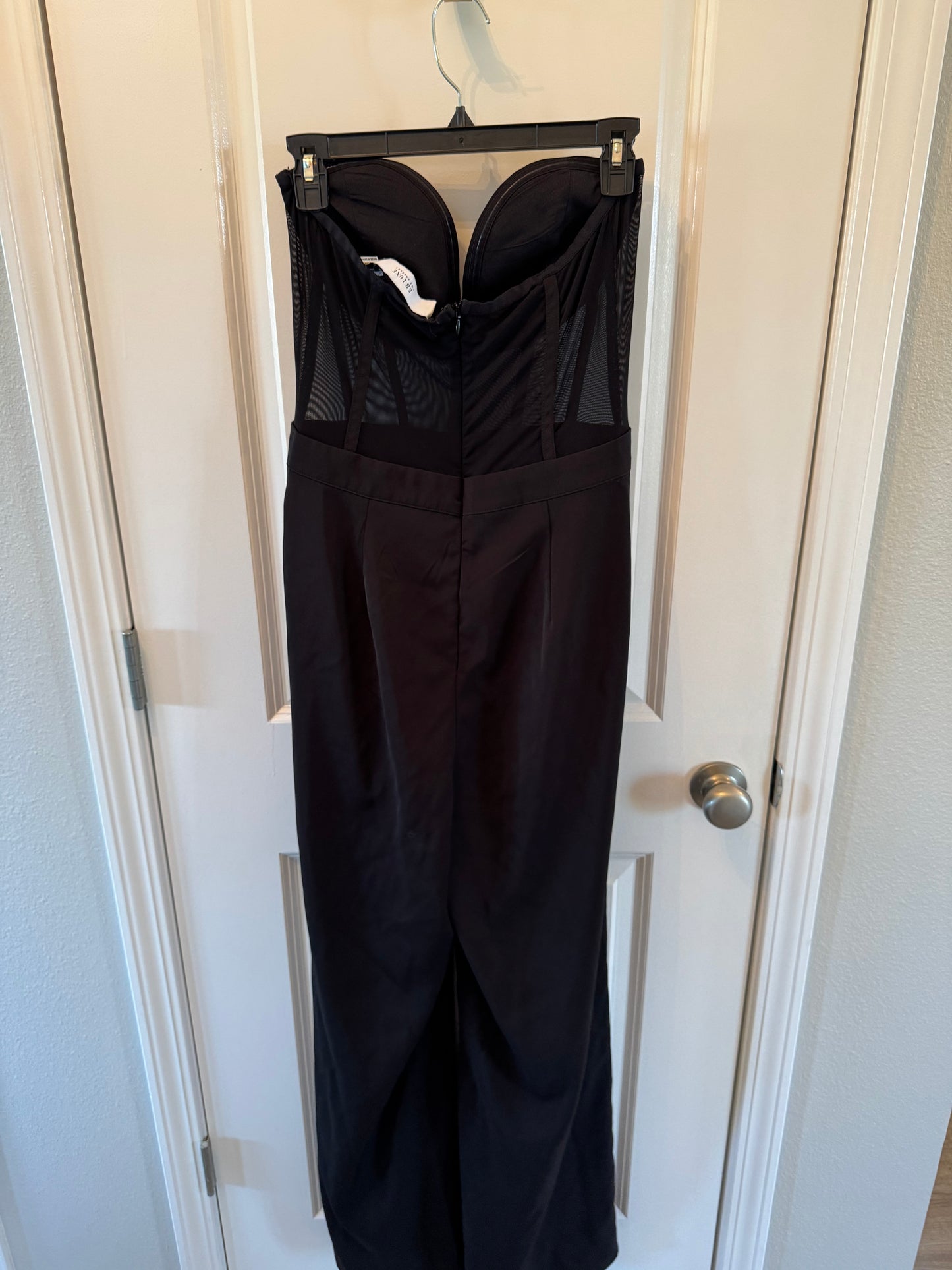 EB Luxe Black Jumpsuit Size Medium