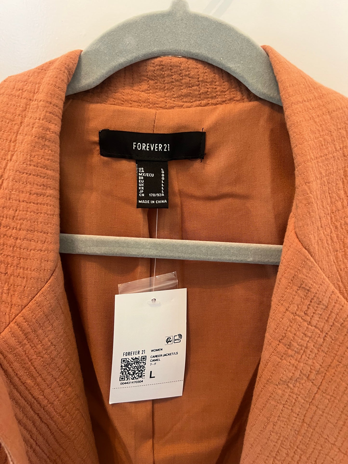 Forever 21 Blazer Women’s Size Large Tan