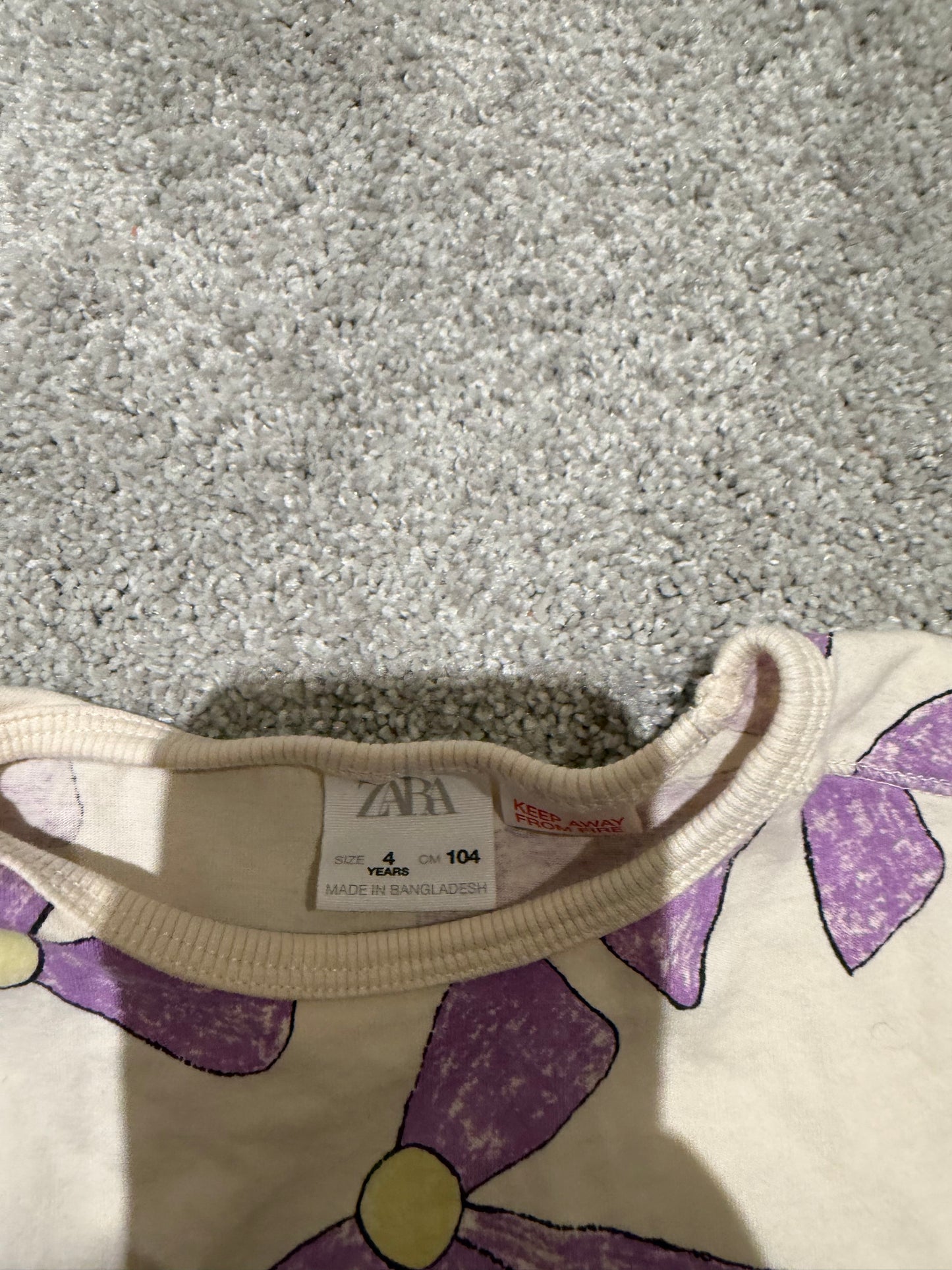 Zara Outfit Toddler Size 4 Years