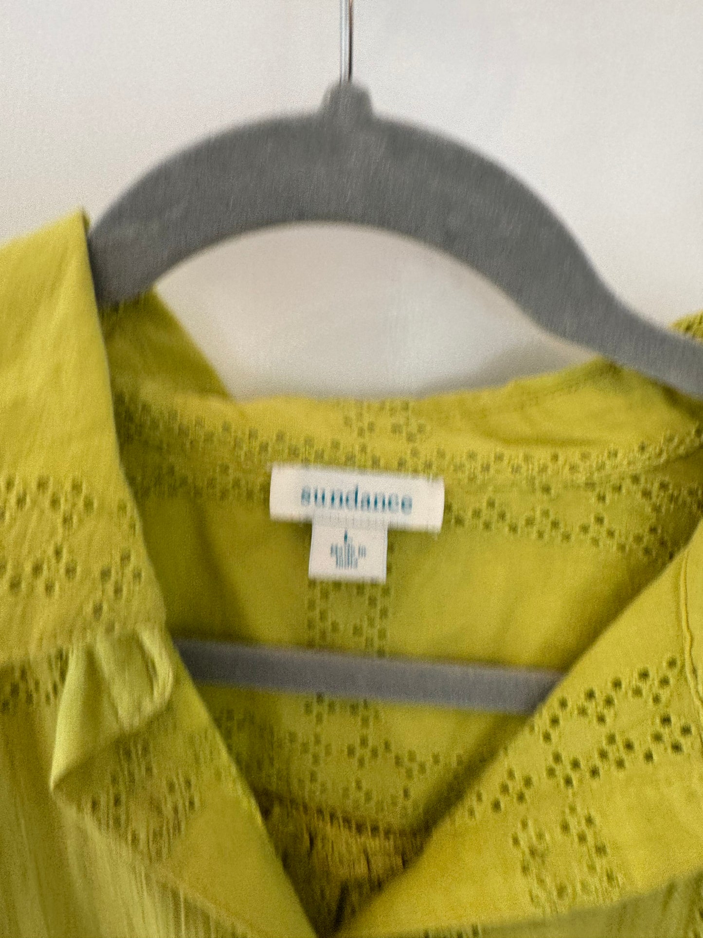 Sundance Button Front Top Women’s Large Lime