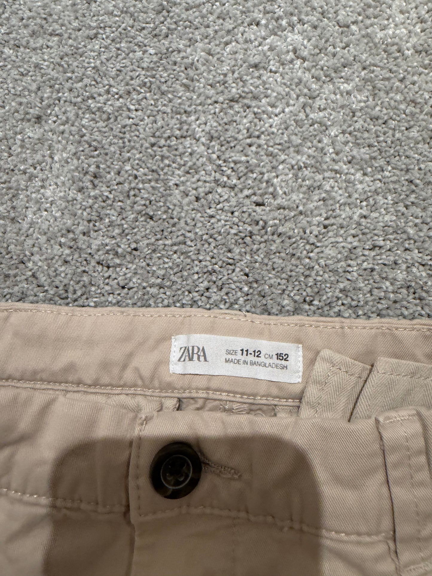 Zara Khaki Pants Youth Size 11-12 Years