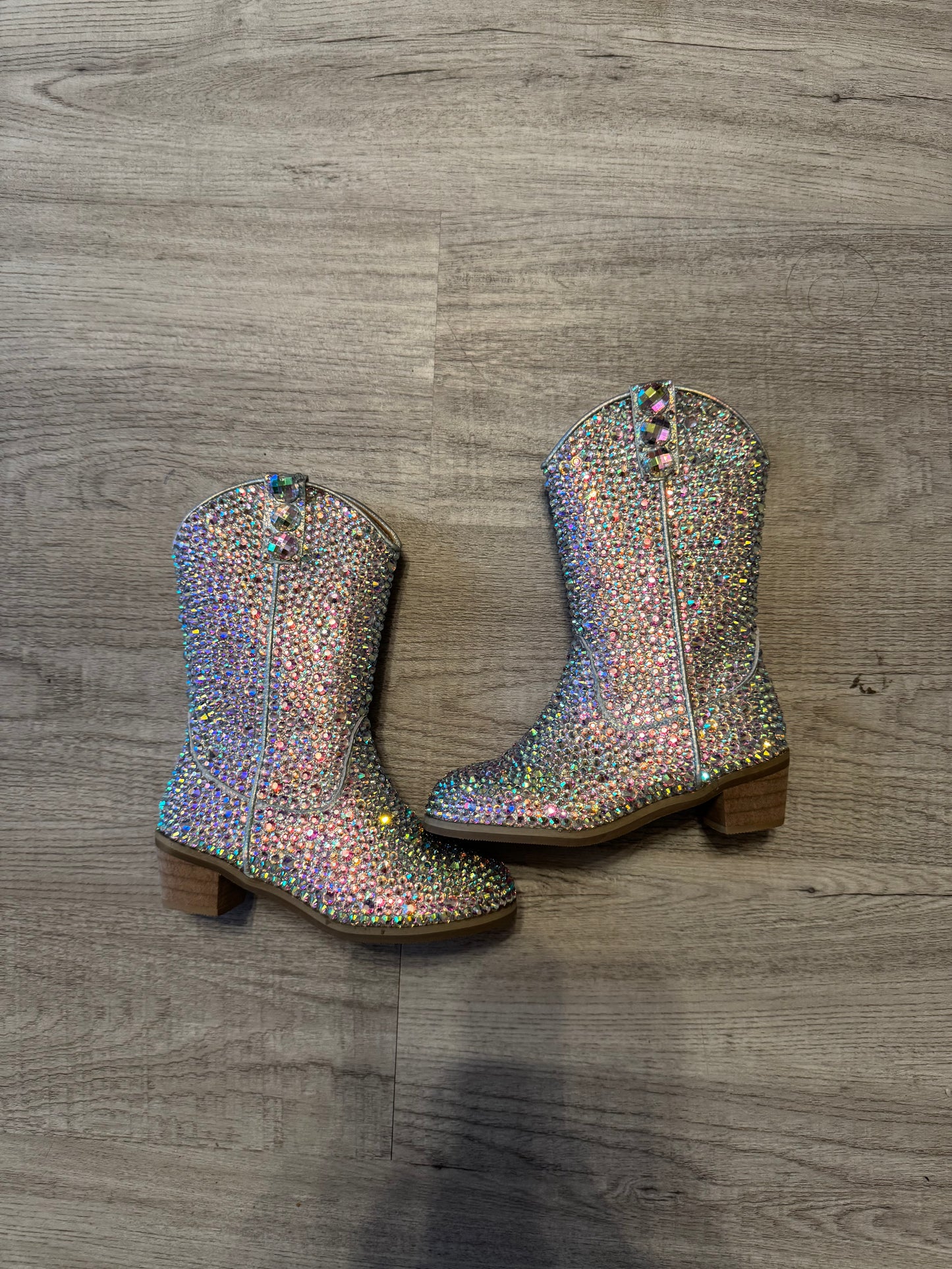 Lola + The Boys Crystal Cowgirl Boots Toddler Size 9.5c (EU 26) NWT