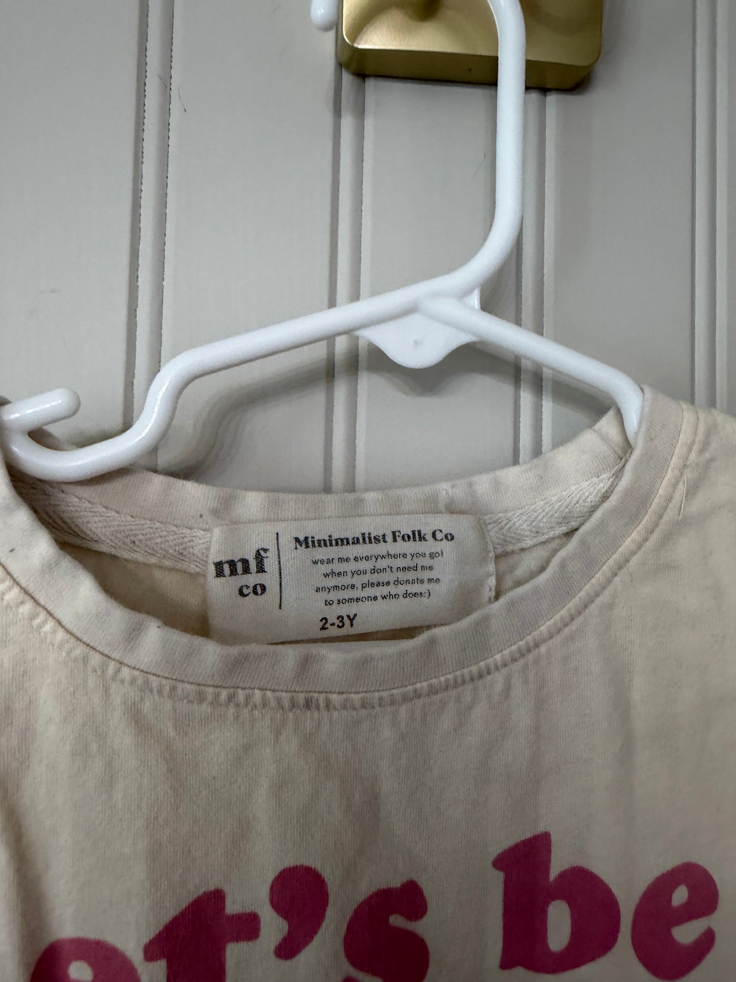 Minimalist Folk Size 2/3Y