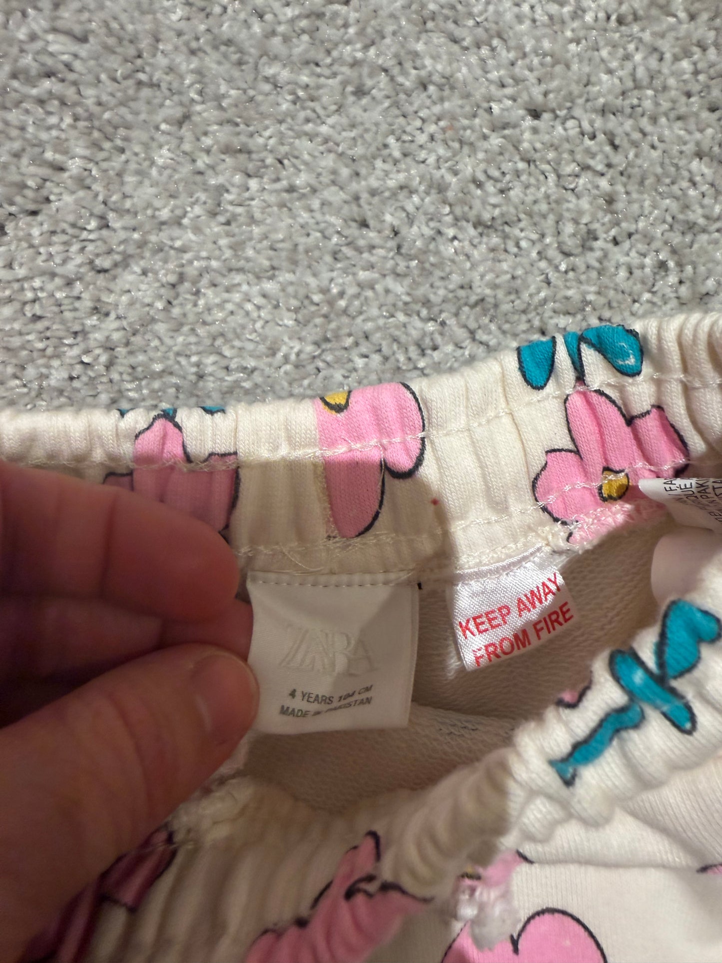 Zara Flower Outfit Toddler Size 3/4 Years