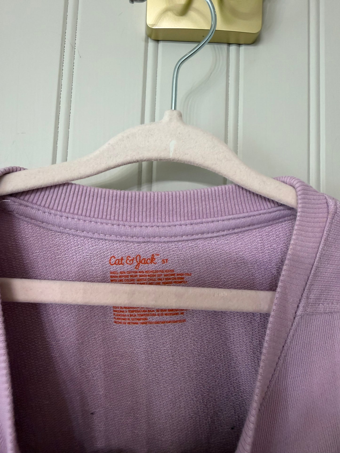 Cat & Jack Pumpkin Sweatshirt Size 5T