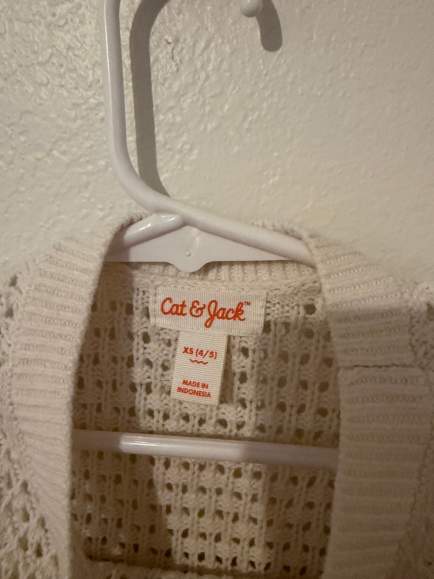 Open Knit Sweater Vest Toddler Size XS 4/5