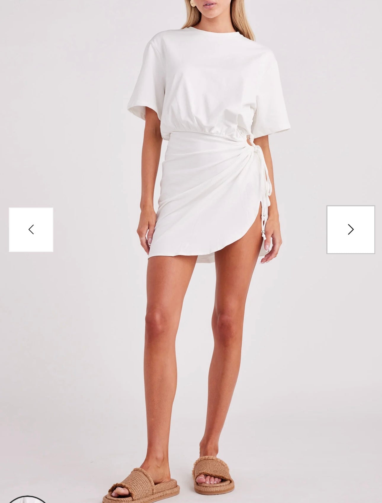SNDYS Lola Mini Dress Women’s Small White