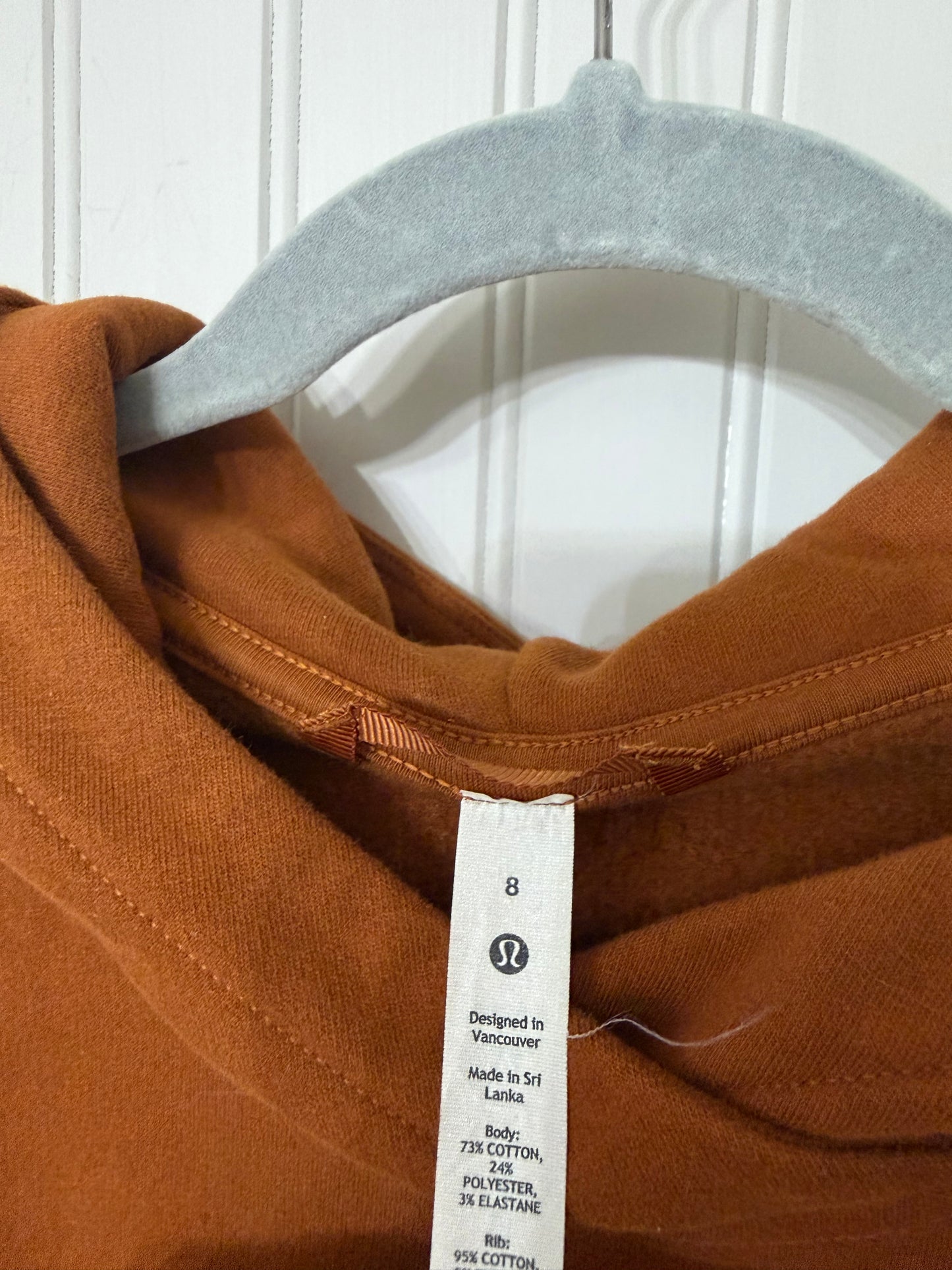 Lululemon Loungeful Hoodie Women’s Size 8 Red Rock Orange