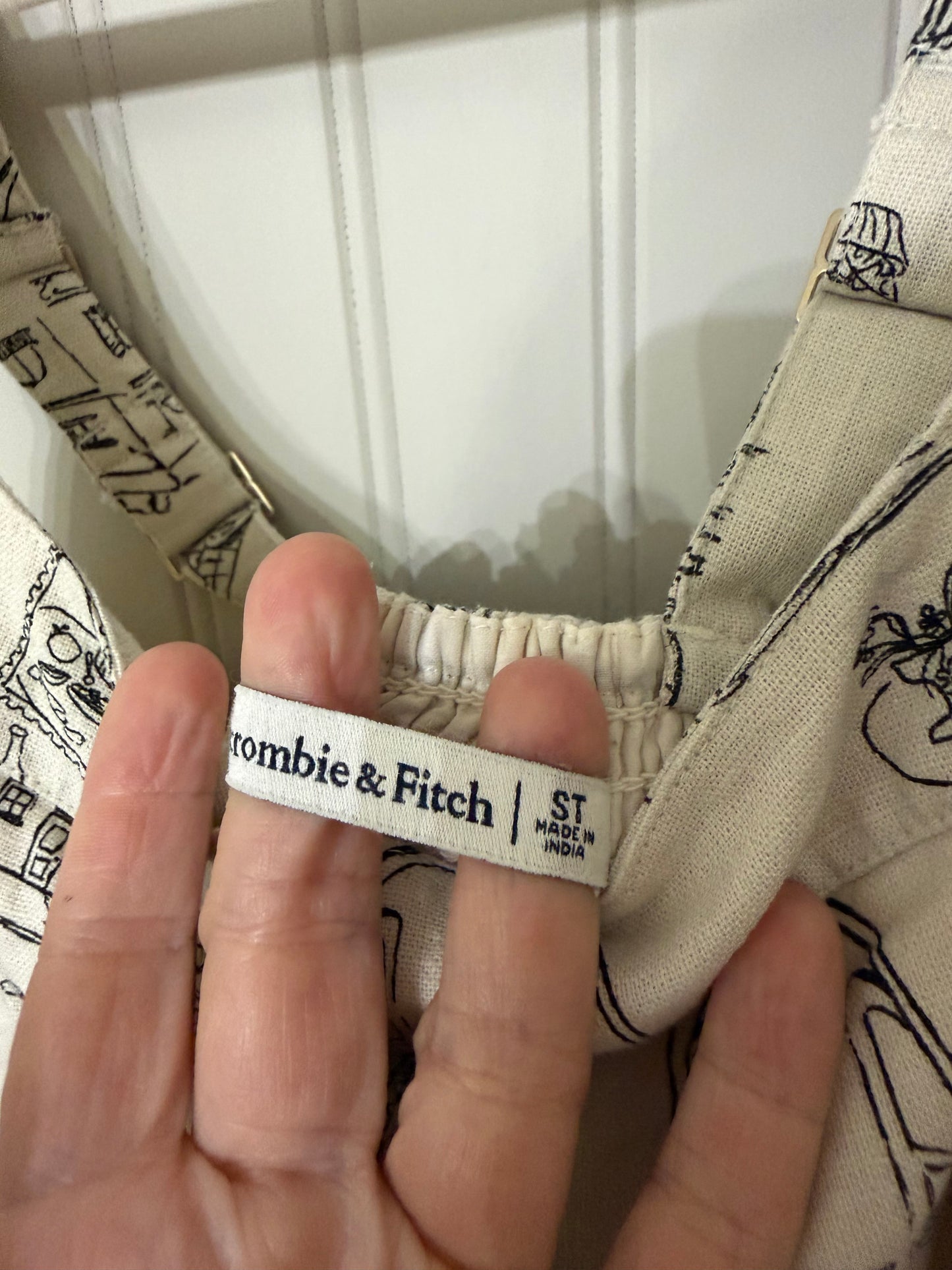 Abercrombie & Fitch Cafe Print Dress Women’s Small Tall