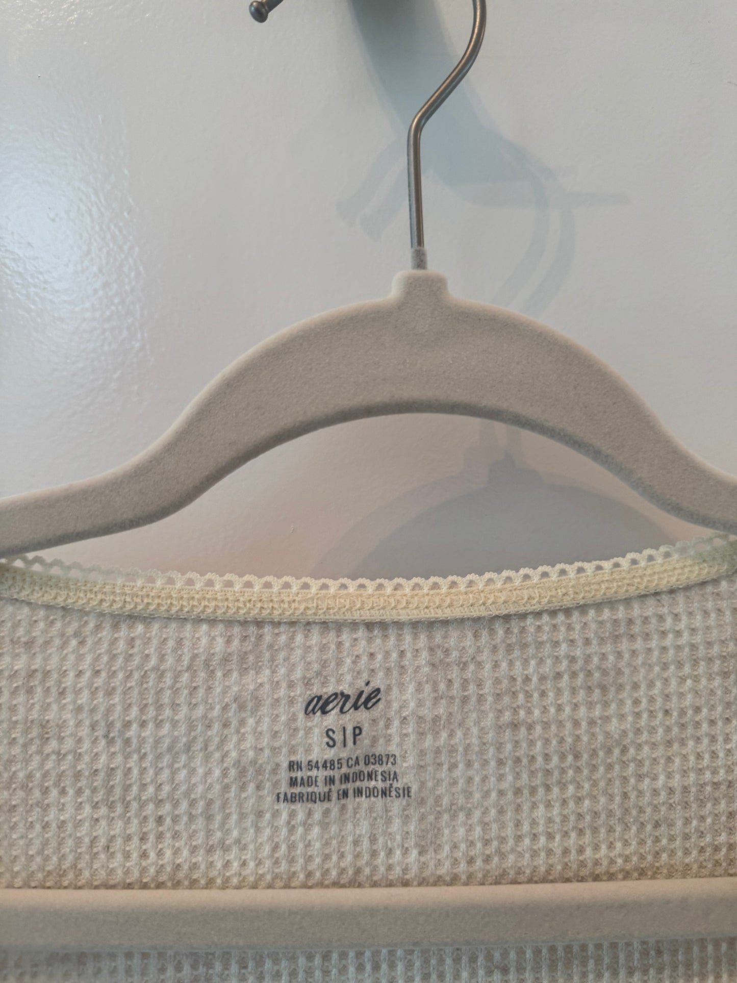 Aerie Scoop Neck Thermal Top Women’s Small