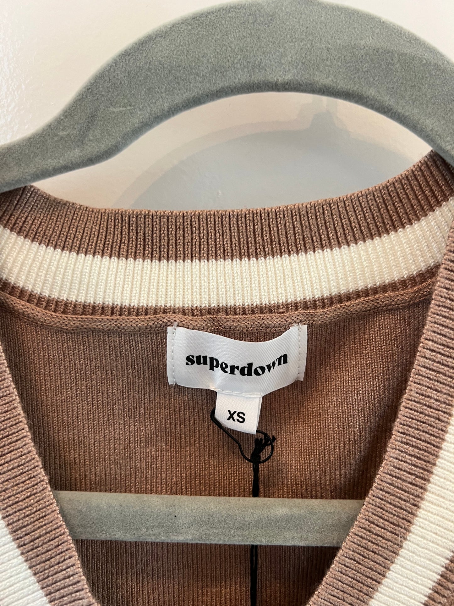 Superdown Sweater Vest Women’s Size XS Brown