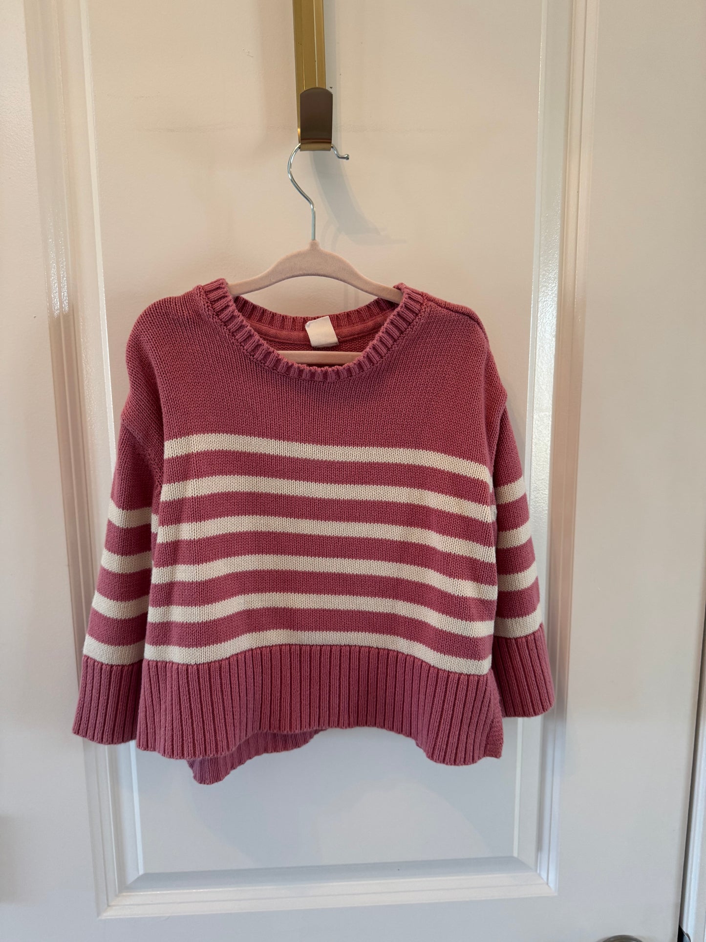 Gap Stripe Sweater Toddler Size 4 Years Mauve