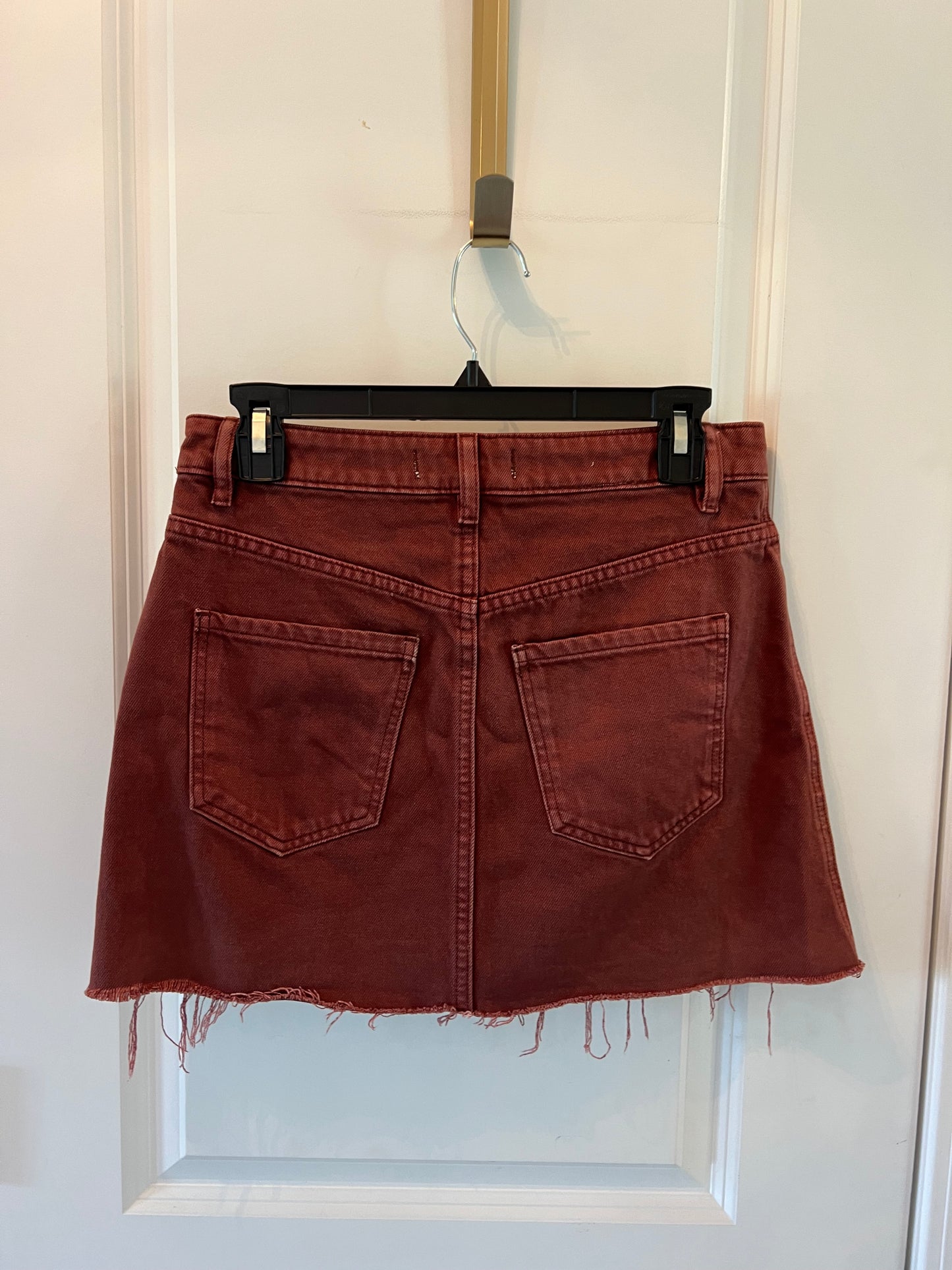 Free People Zip Front Skirt Women’s Size 26 (2-4) Rust Brown