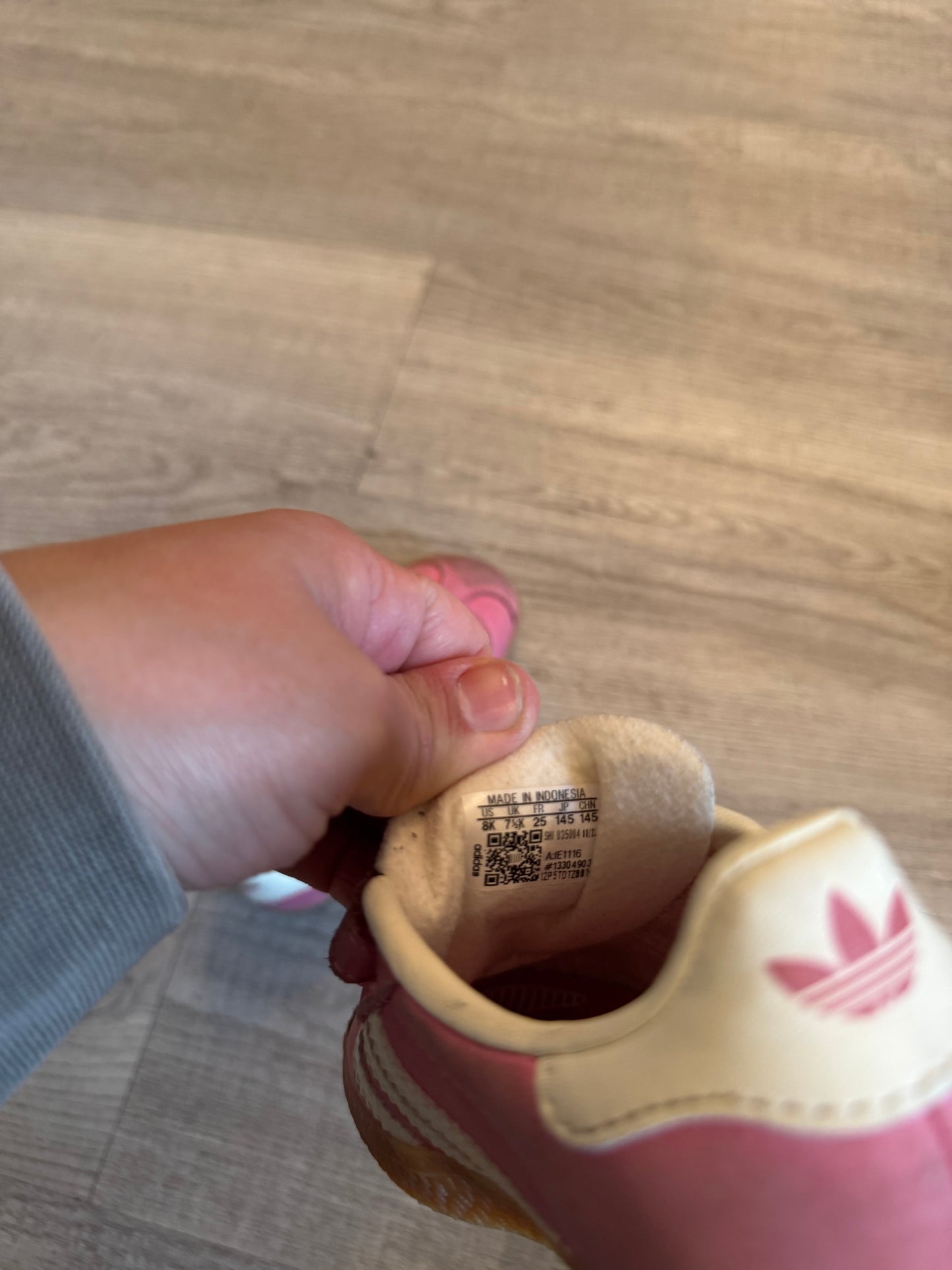 Toddler Adidas Gazelle Shoes Size 8